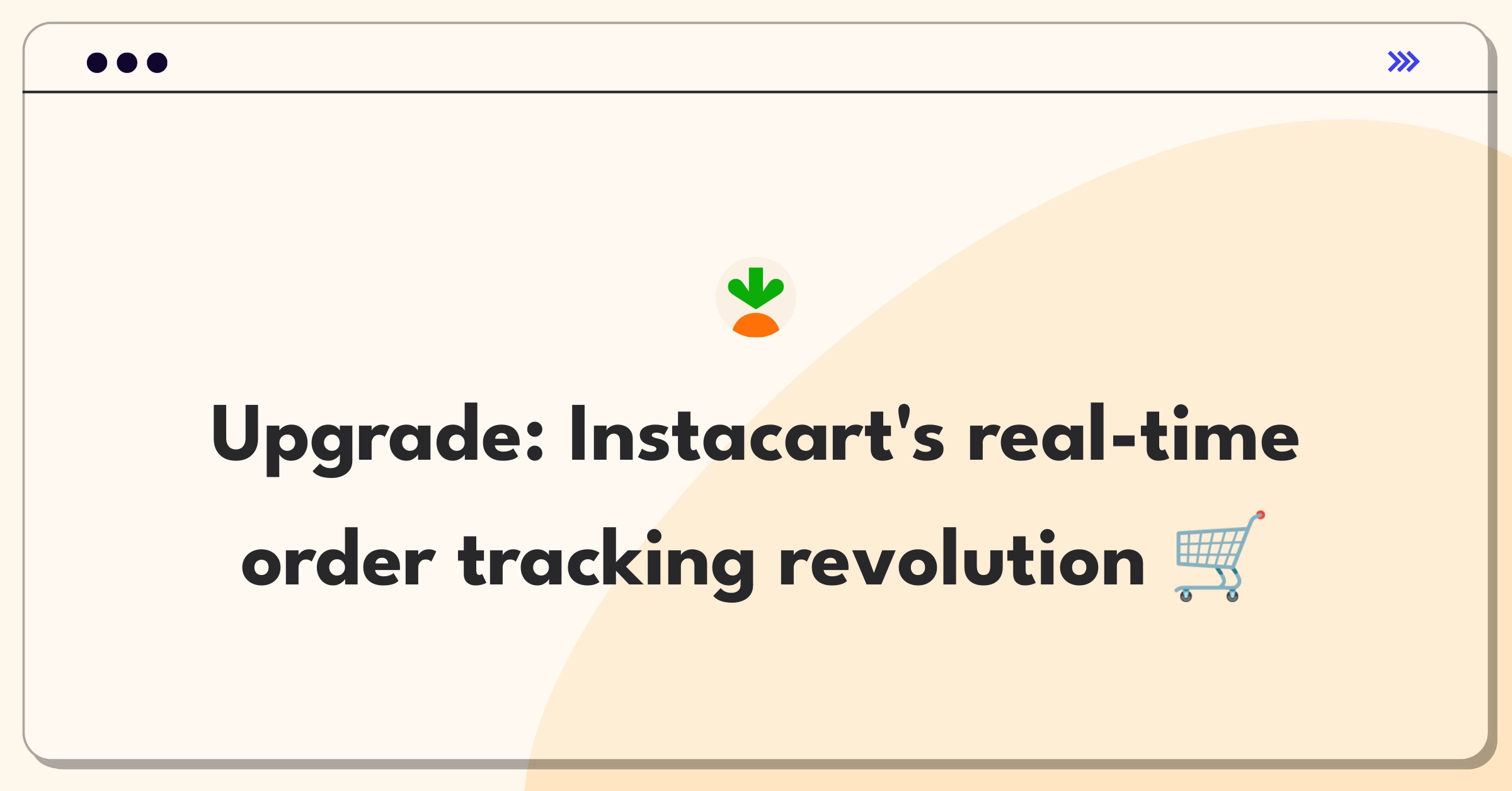 Product Management Improvement Question: Enhancing Instacart's order tracking for real-time updates