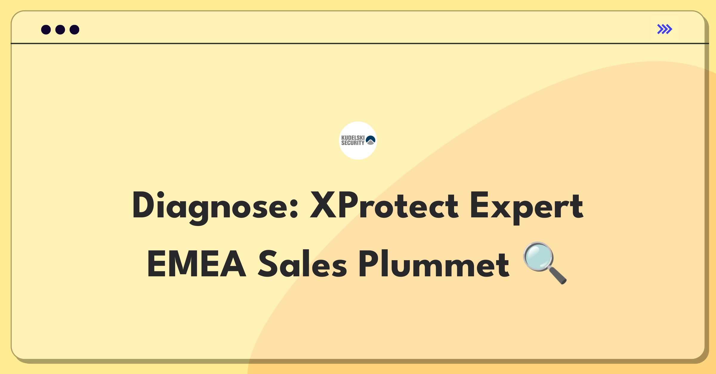 Product Management Root Cause Analysis Question: Investigating regional sales decline for enterprise video management software