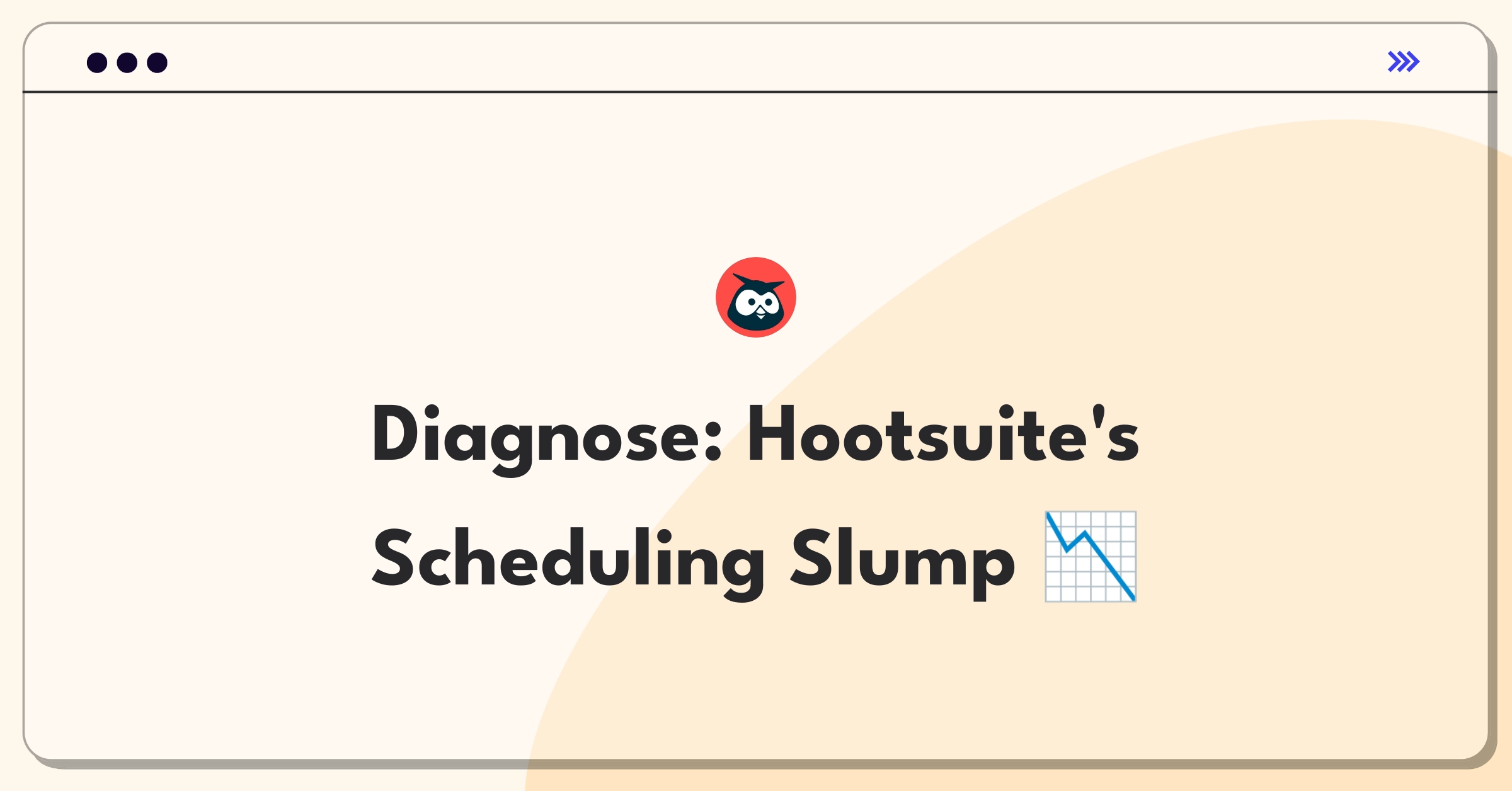 Product Management Root Cause Analysis Question: Investigating Hootsuite's social media scheduling feature user decline