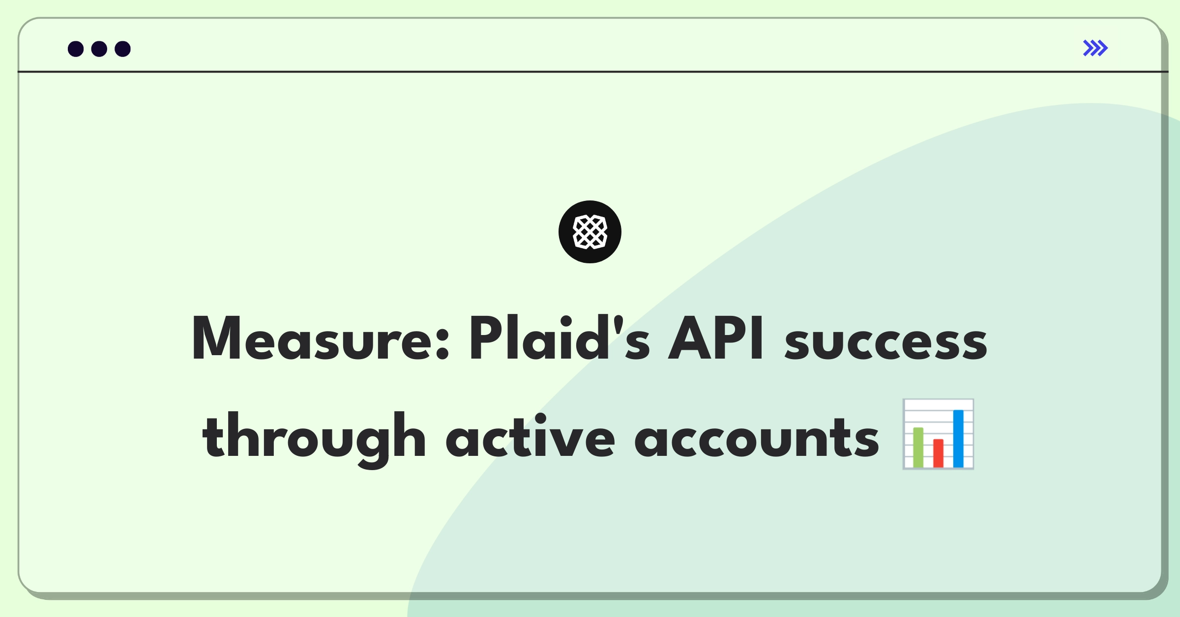 Product Management Metrics Question: Measuring success of Plaid's core financial data API feature