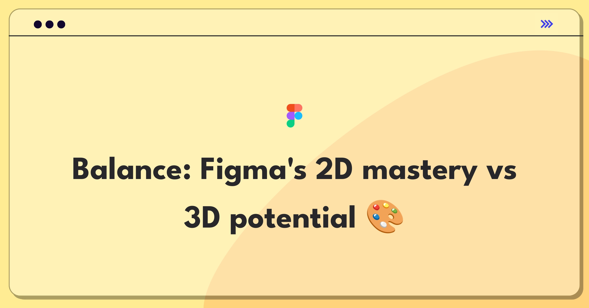 Product Management Trade-off Question: Figma weighing 3D features against 2D tool improvements