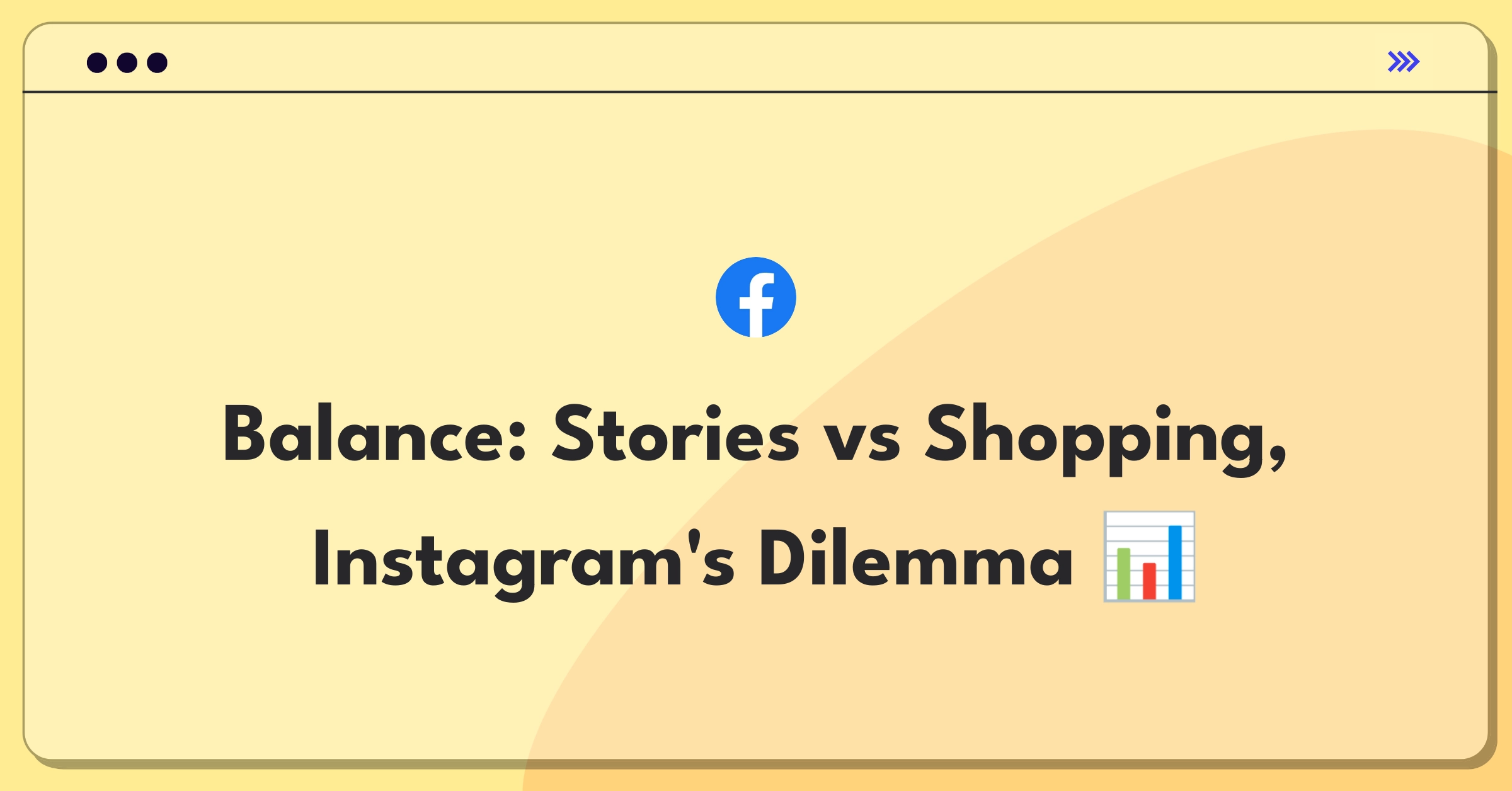 Product Management Strategy Question: Instagram user scrolling through stories with shopping tags