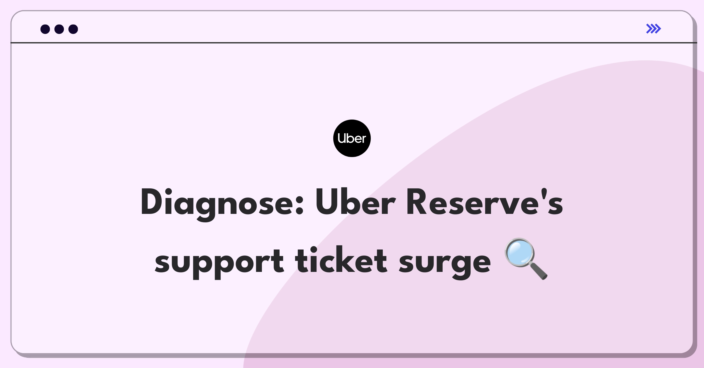 Product Management Root Cause Analysis Question: Investigating Uber Reserve's customer support ticket resolution time increase