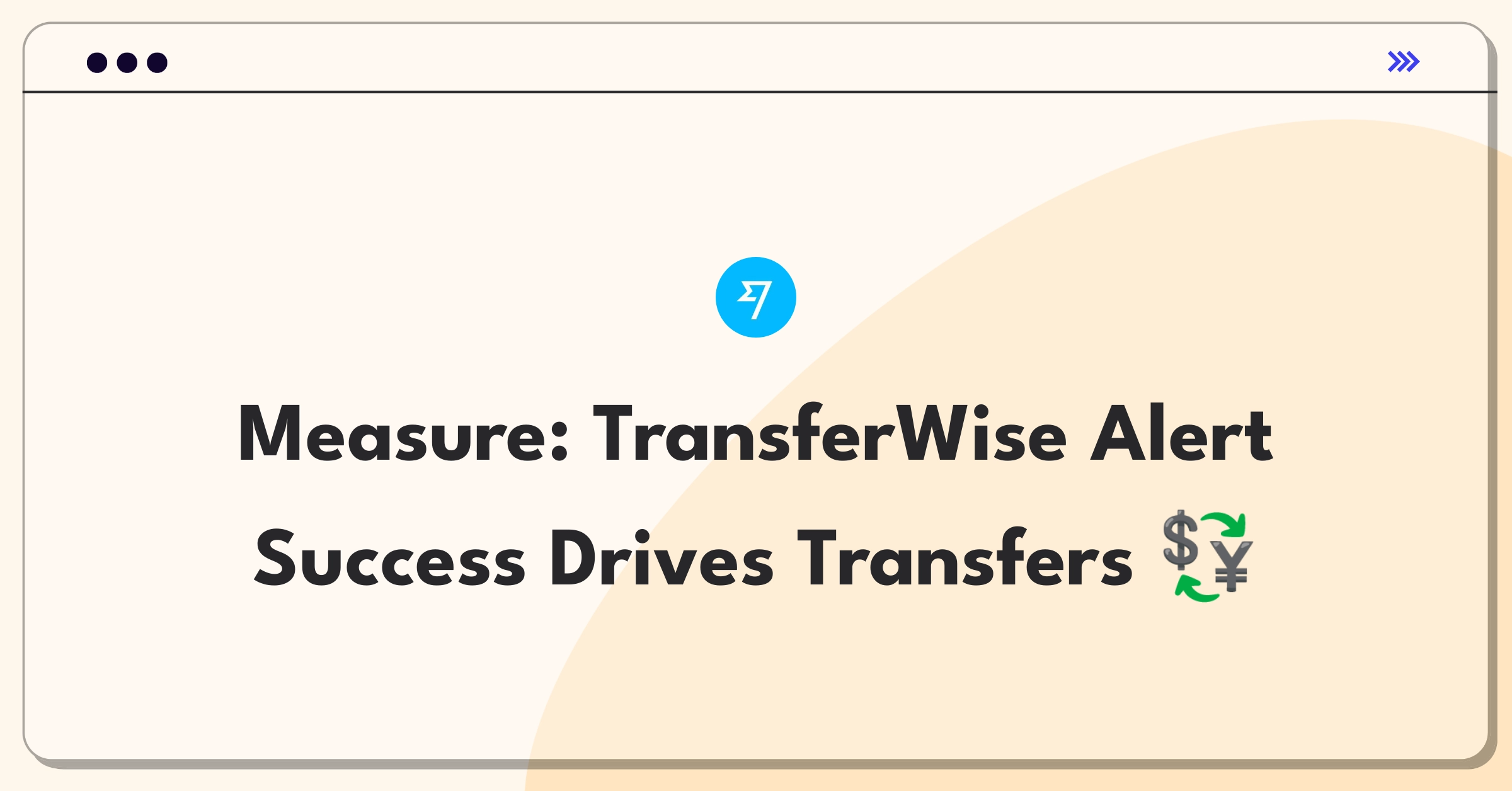 Product Management Success Metrics Question: TransferWise exchange rate alerts effectiveness measurement