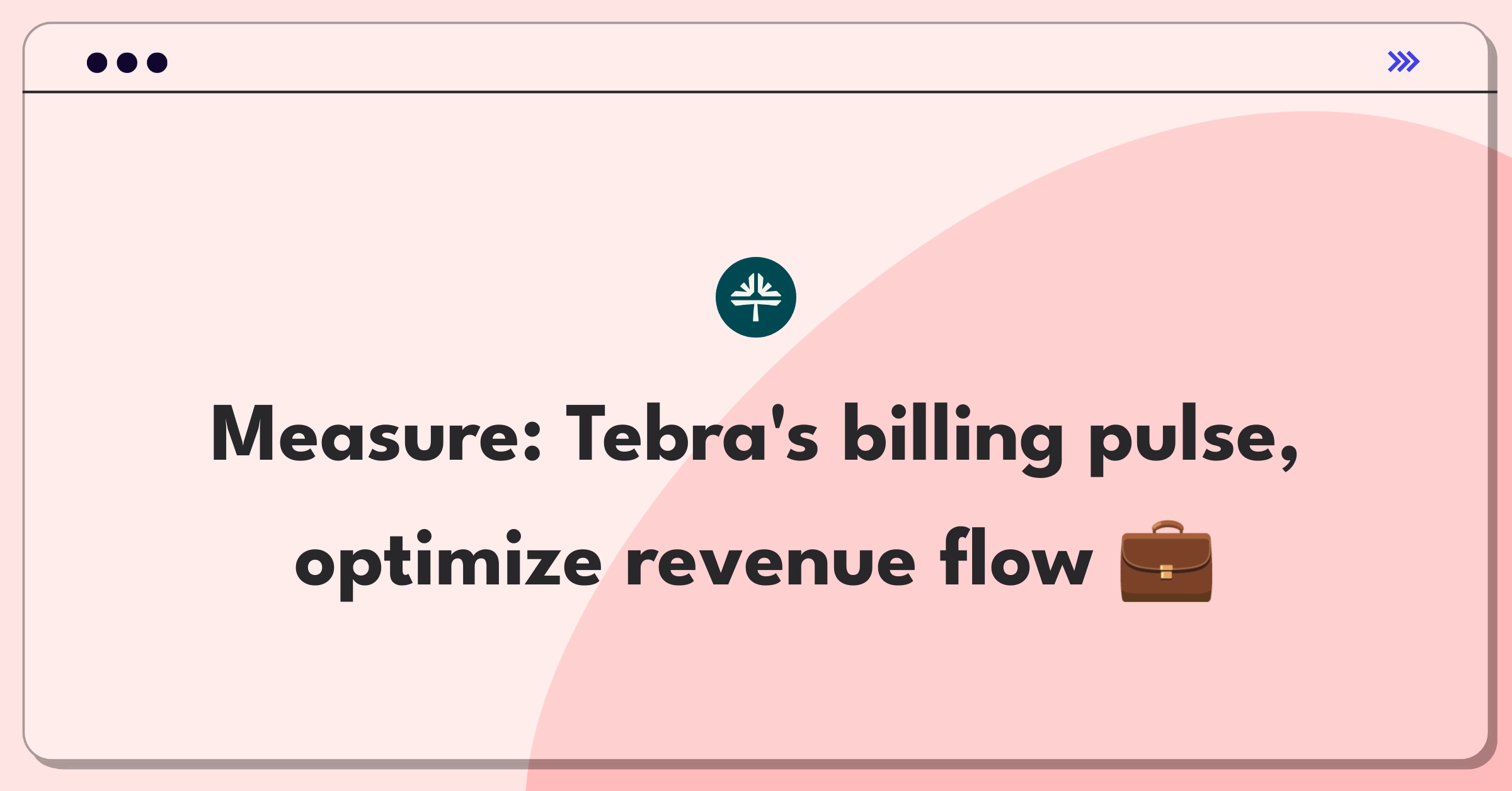 Product Management Success Metrics Question: Medical billing service performance evaluation dashboard