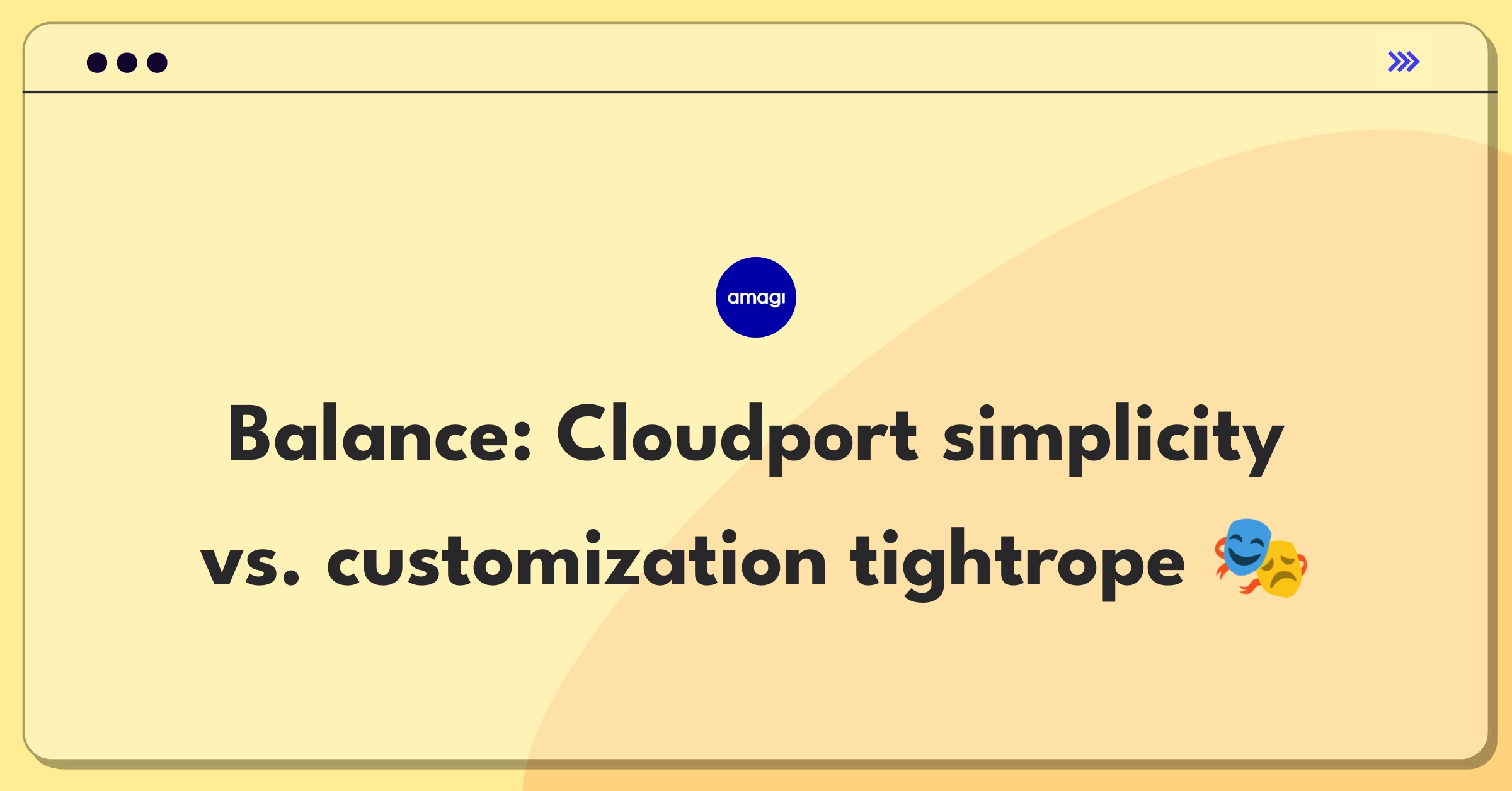 Product Management Trade-Off Question: Balancing interface simplicity with advanced customization for broadcasters