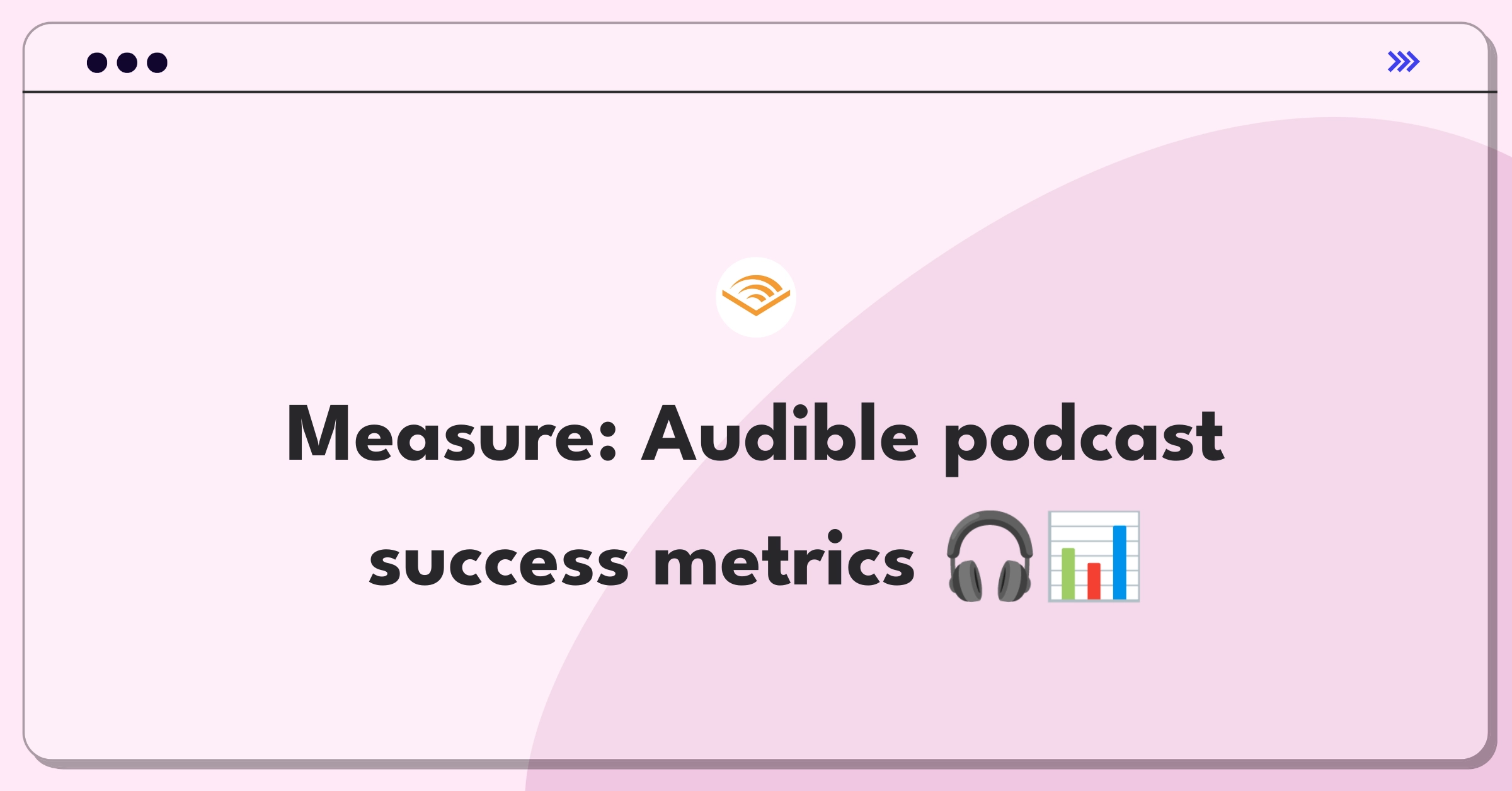 Product Management Analytics Question: Evaluating metrics for Audible's podcast streaming feature