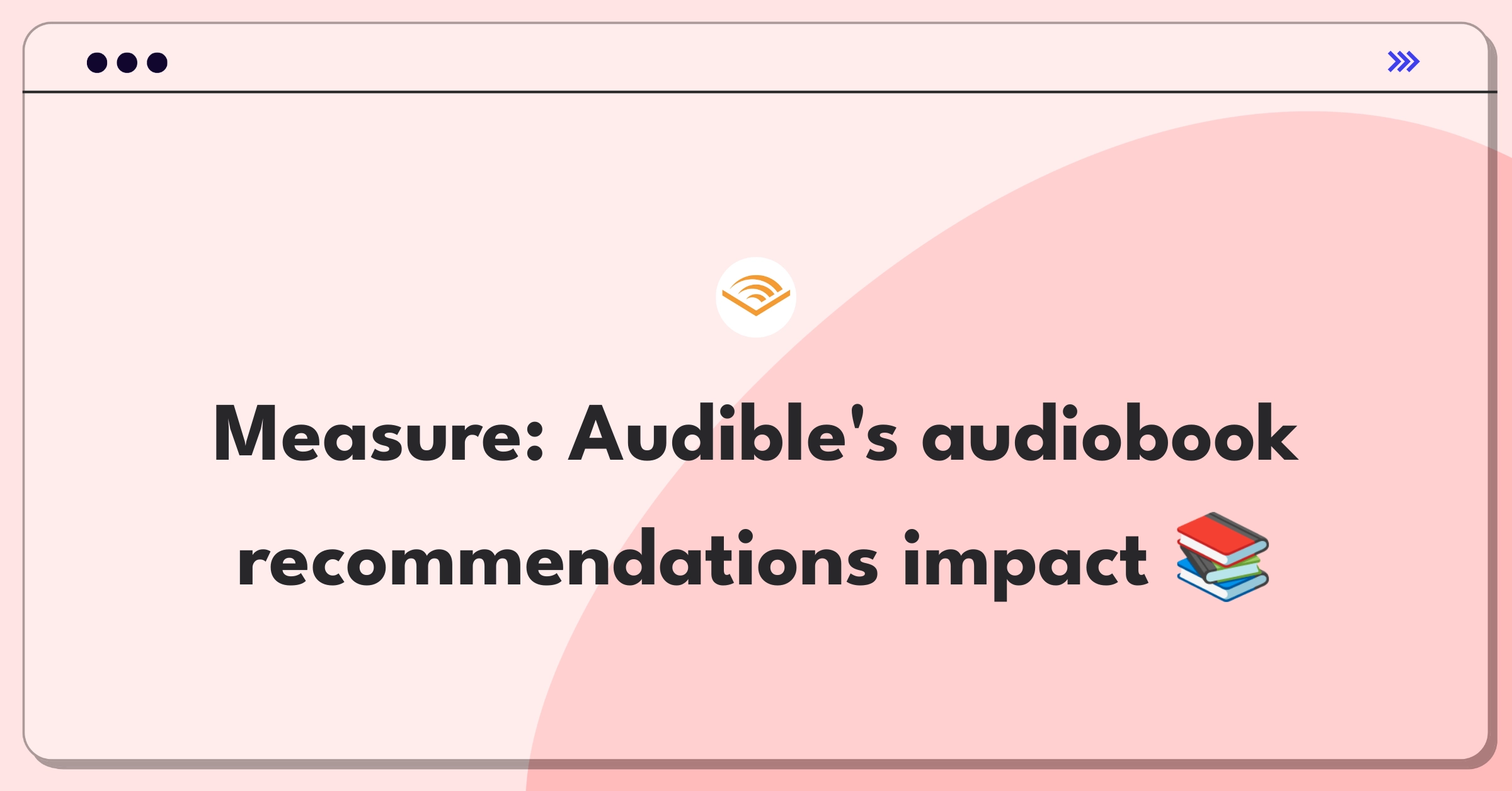 Product Management Analytics Question: Measuring success of Audible's audiobook recommendation system