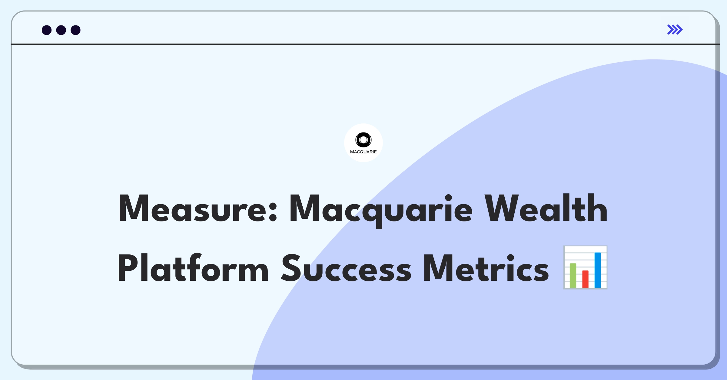 Product Management Metrics Question: Evaluating wealth management platform performance through key indicators