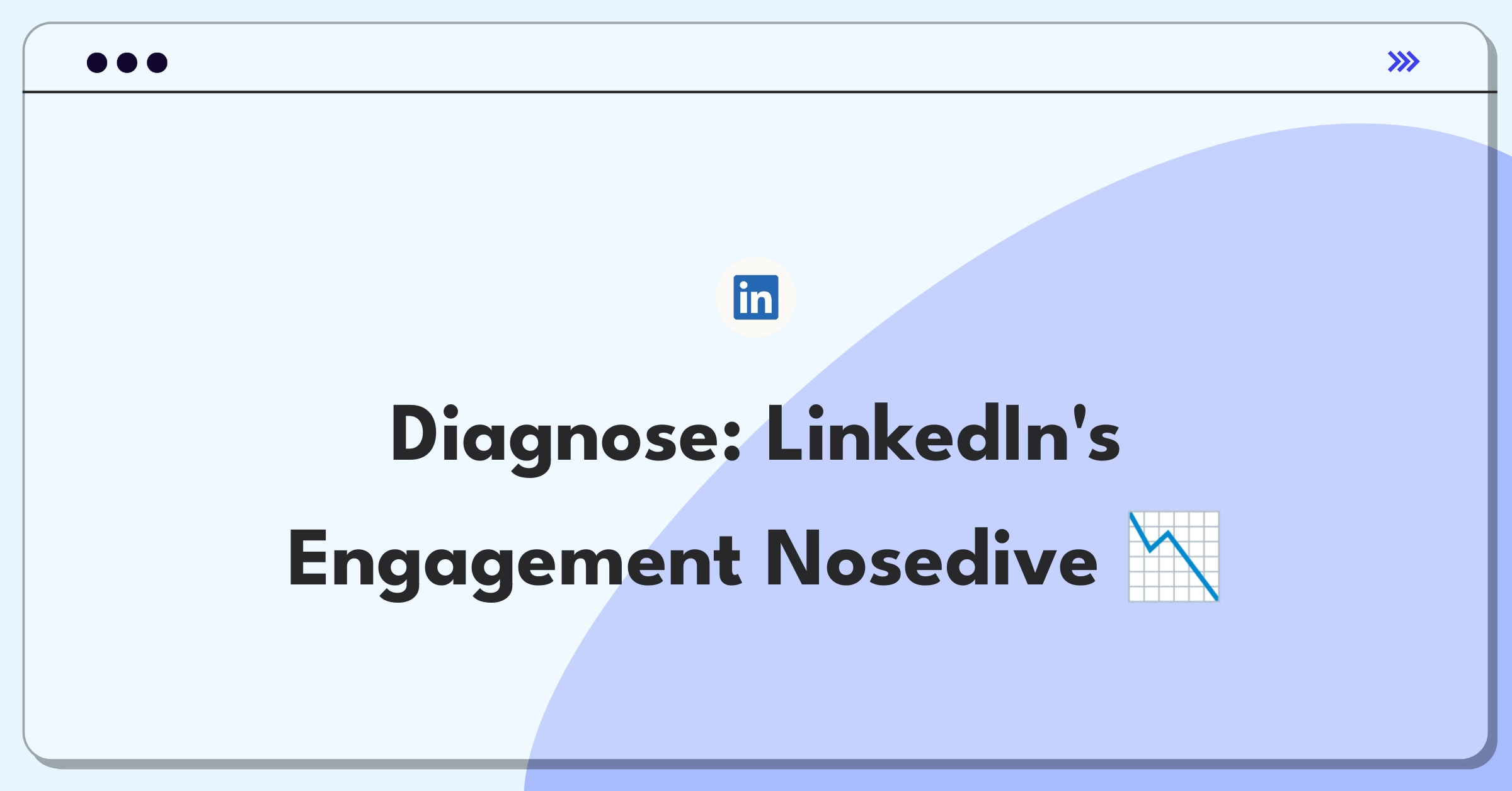 Product Management Root Cause Analysis Question: LinkedIn user engagement decline investigation