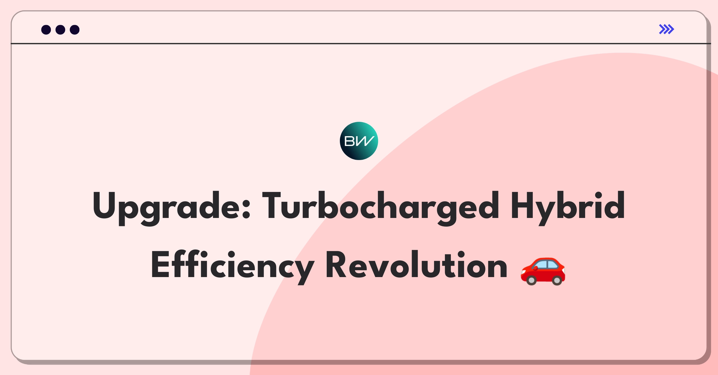 Product Management Improvement Question: BorgWarner turbocharger design for hybrid vehicle fuel efficiency