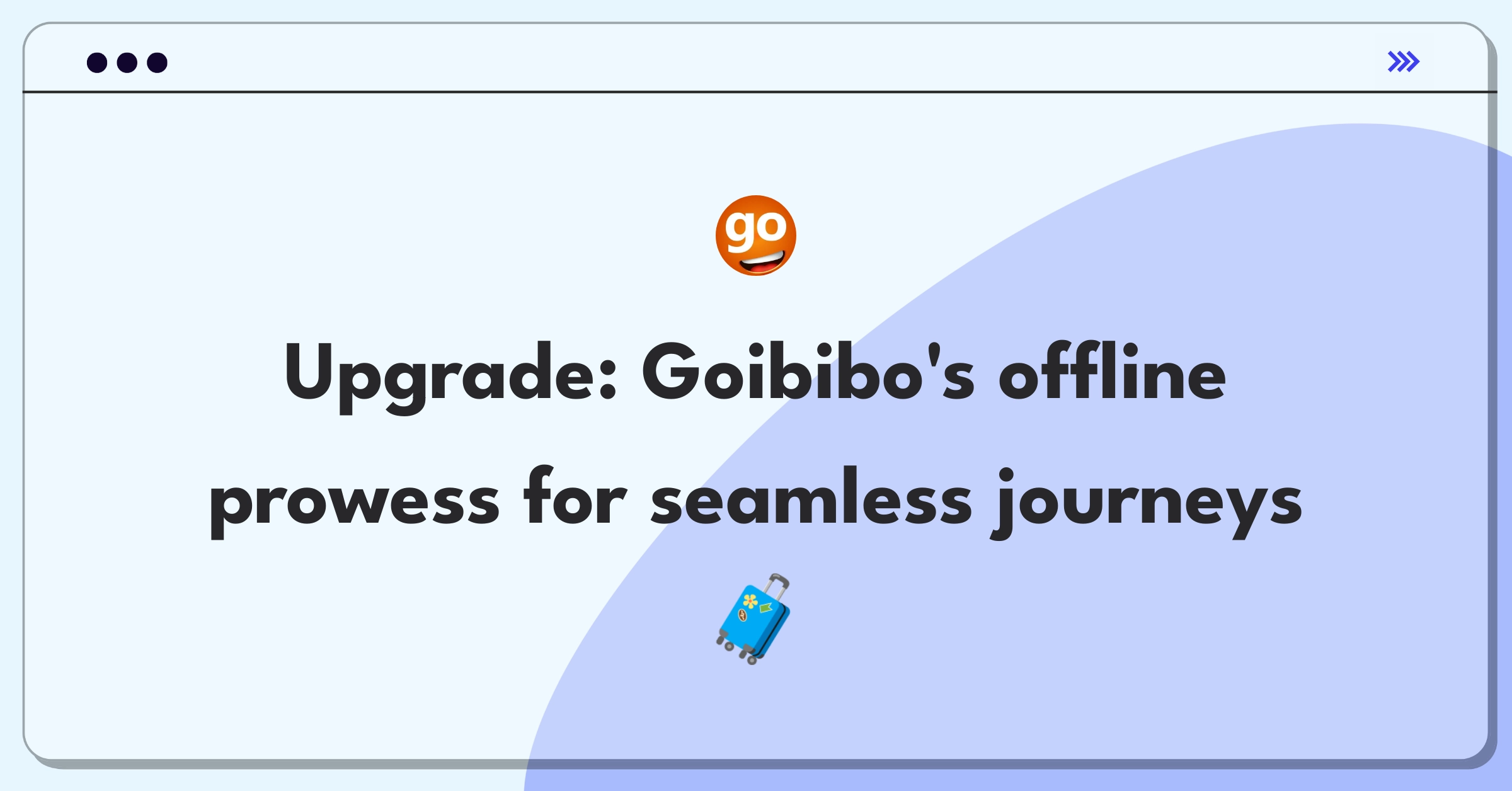 Product Management Improvement Question: Enhancing Goibibo app's offline functionality for travelers with limited internet access