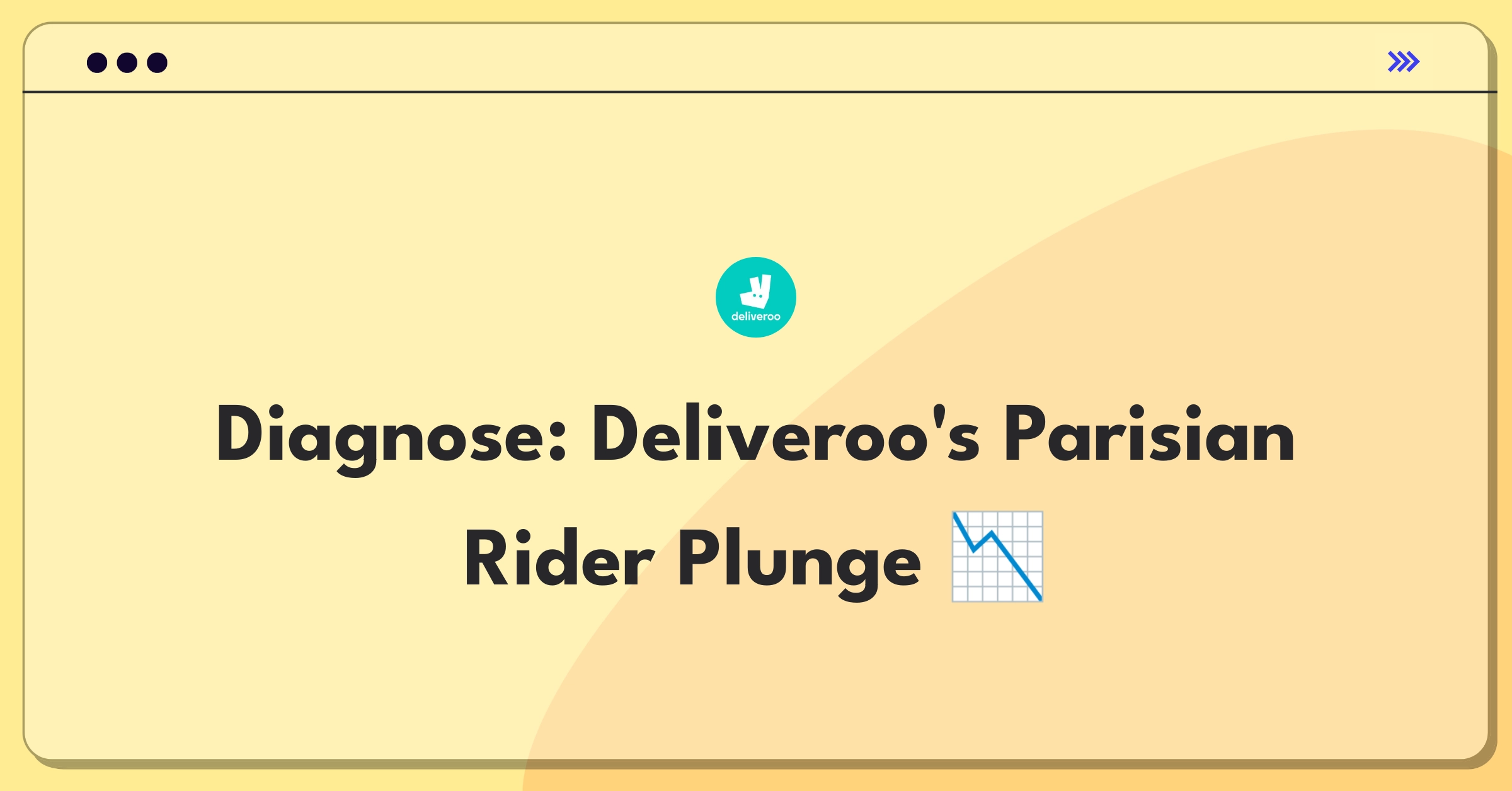 Product Management Root Cause Analysis Question: Investigating sudden drop in Deliveroo rider sign-ups in Paris