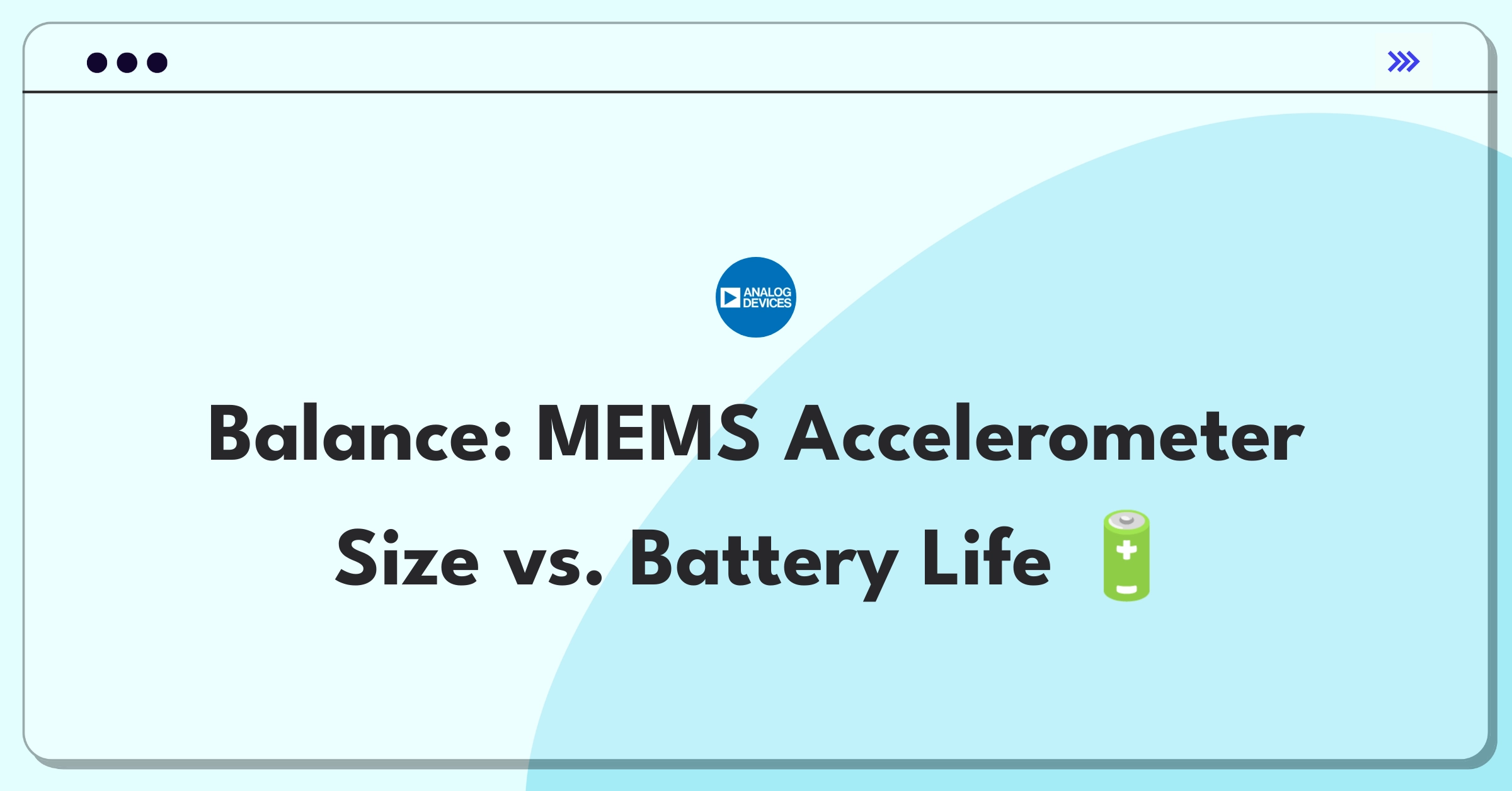 Analog Devices MEMS Accelerometer Tradeoff | Product Strategy - NextSprints