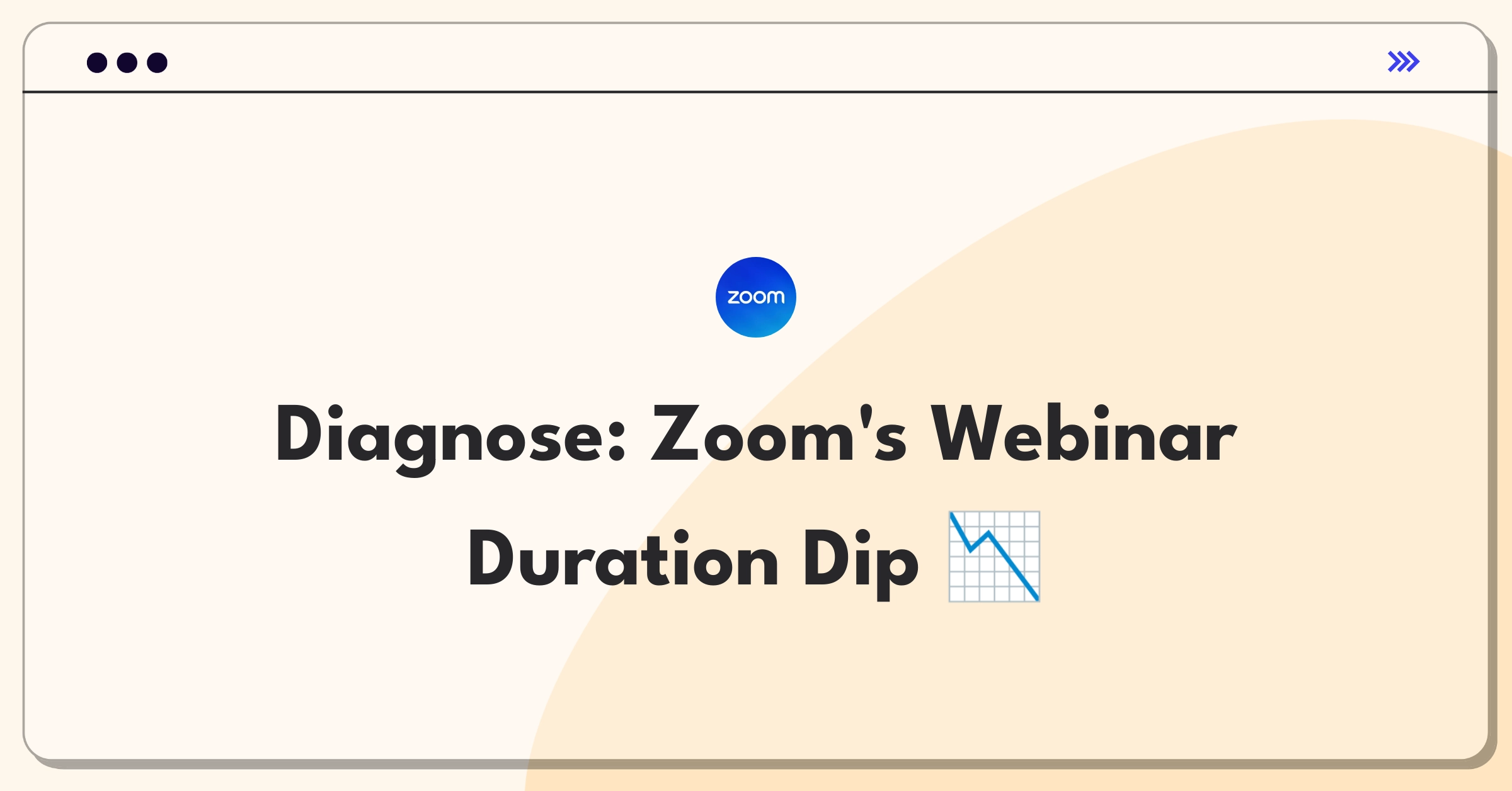 Product Management Root Cause Analysis Question: Investigating Zoom webinar duration decrease