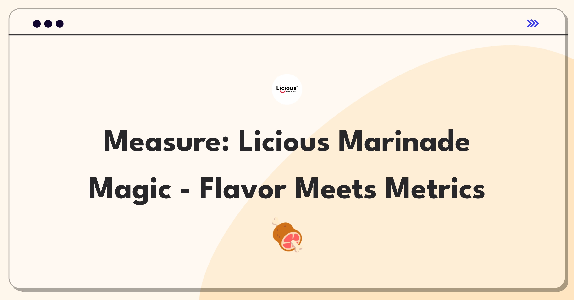 Product Management Success Metrics Question: Evaluating performance of Licious ready-to-cook marinades product line