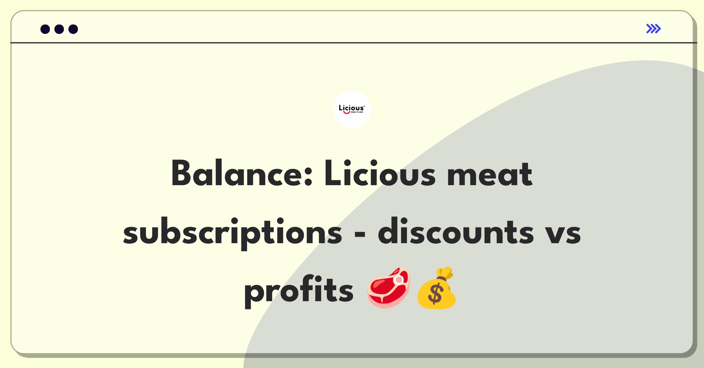 Product Management Trade-Off Question: Balancing subscription discounts and profitability for a meat delivery service