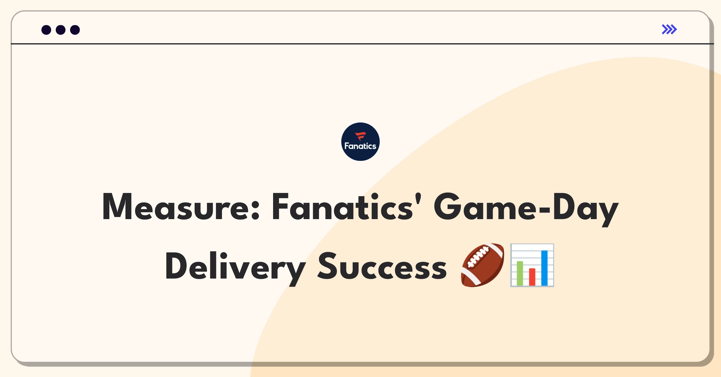 Product Management Metrics Question: Evaluating same-day delivery performance for sports merchandise