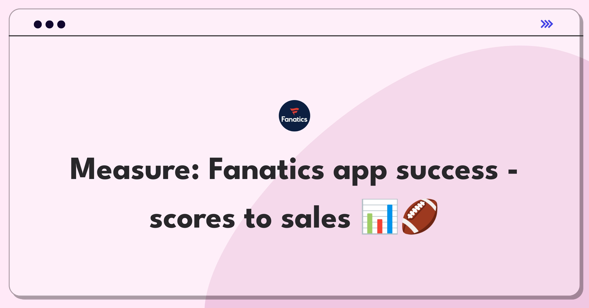 Product Management Analytics Question: Defining success metrics for Fanatics' sports score and shopping mobile app