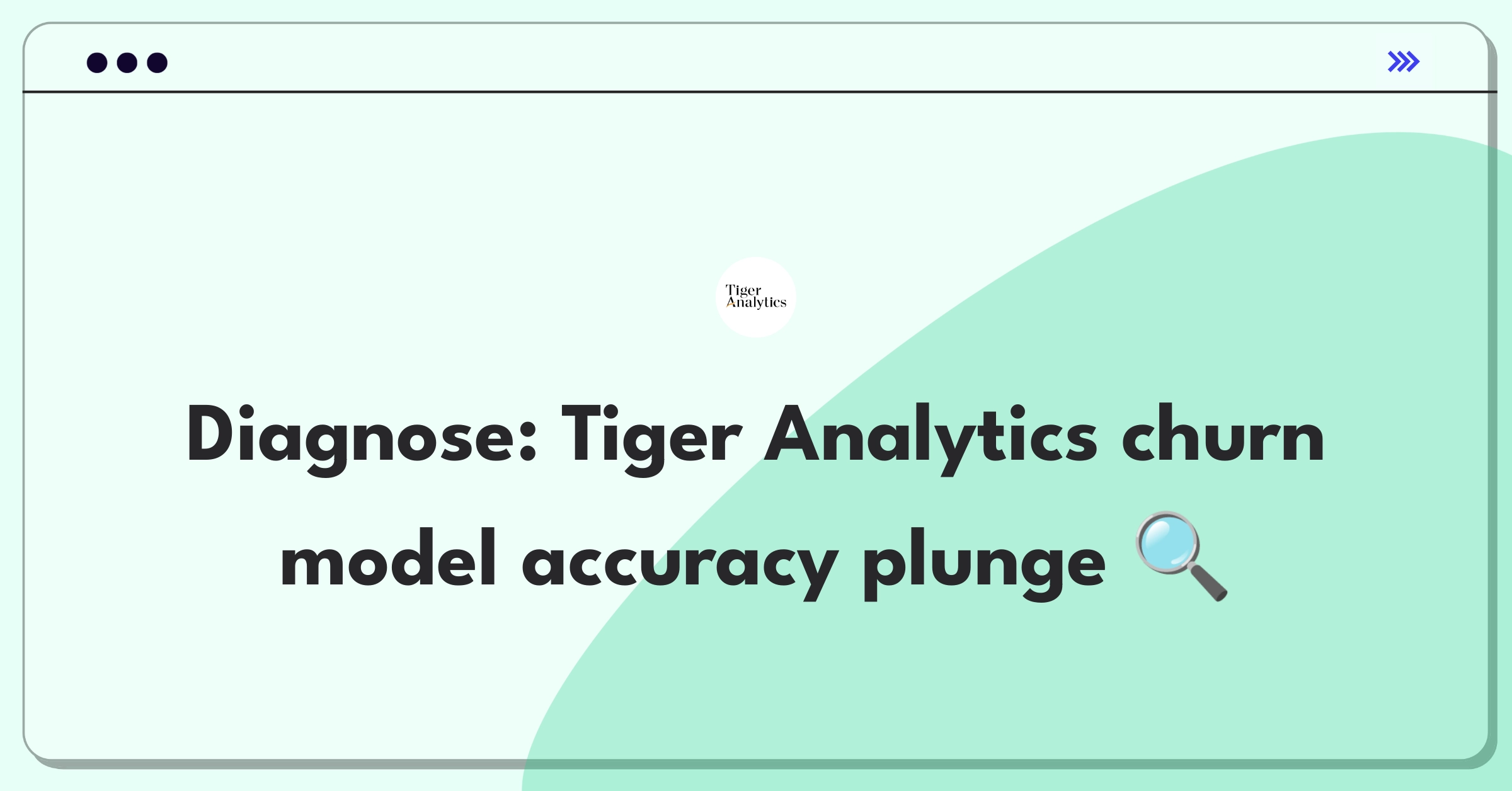 Product Management Root Cause Analysis Question: Investigating Tiger Analytics churn prediction model accuracy drop