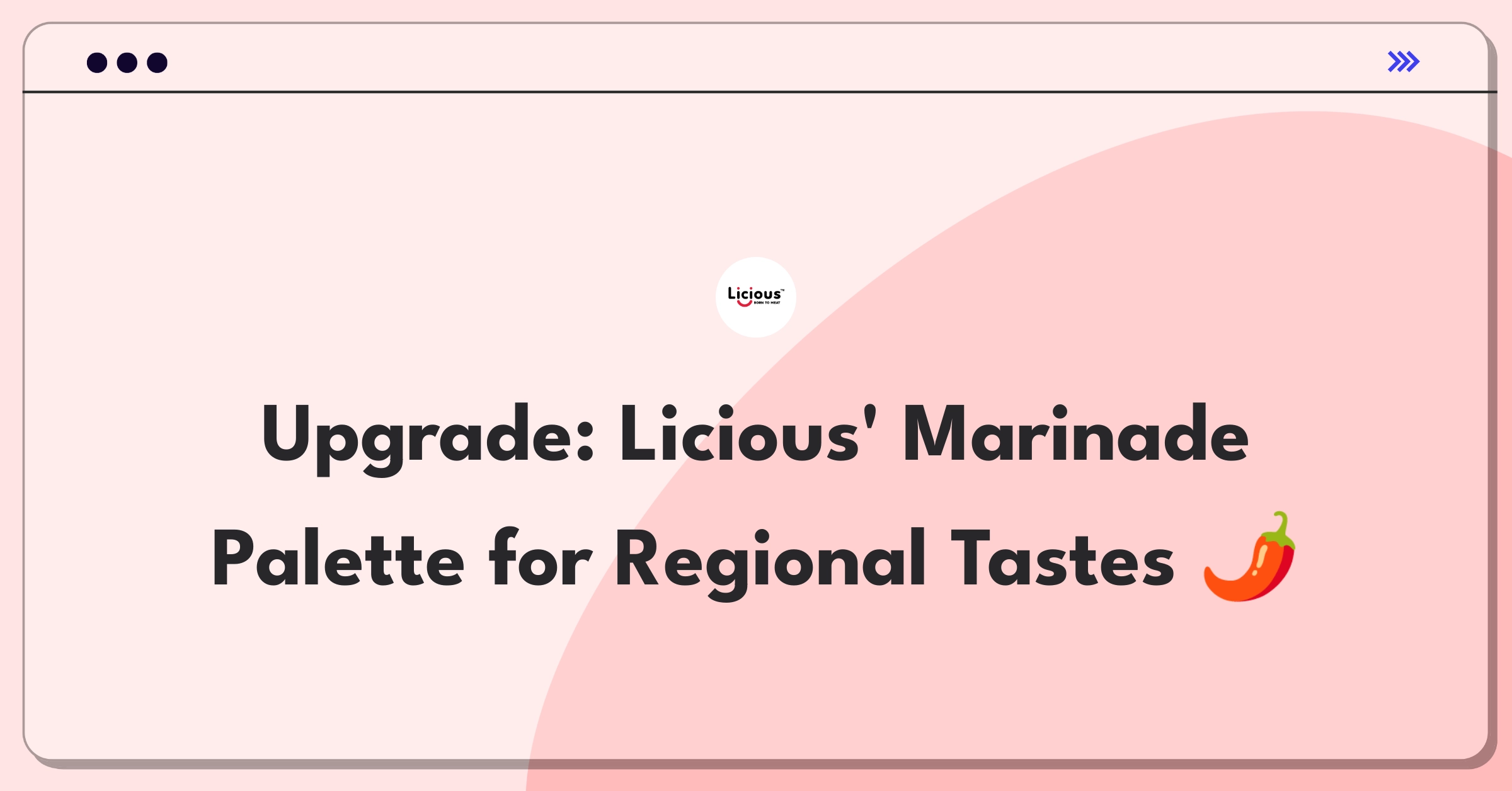 Product Management Improvement Question: Expanding Licious' marinade range to cater to diverse regional flavor preferences