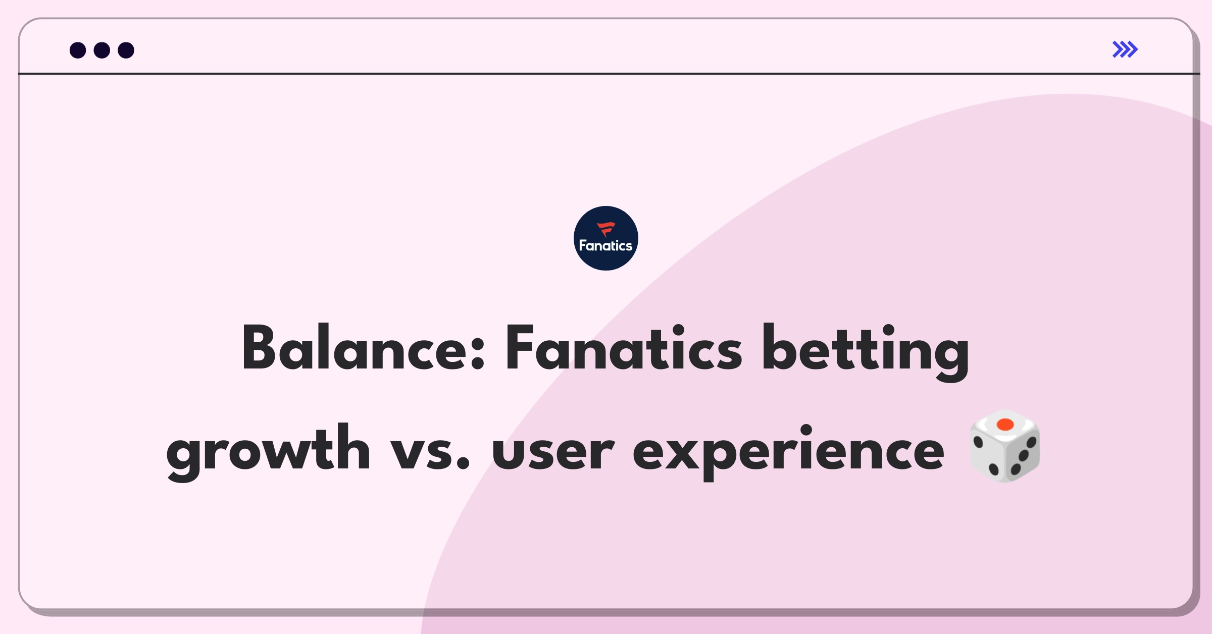 Product Management Trade-Off Question: Balancing user acquisition and core experience in sports betting platform