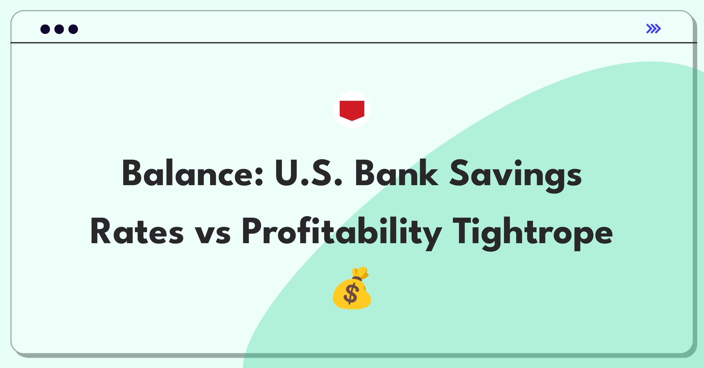 Product Management Trade-Off Question: U.S. Bank balancing competitive savings rates with retail banking profitability