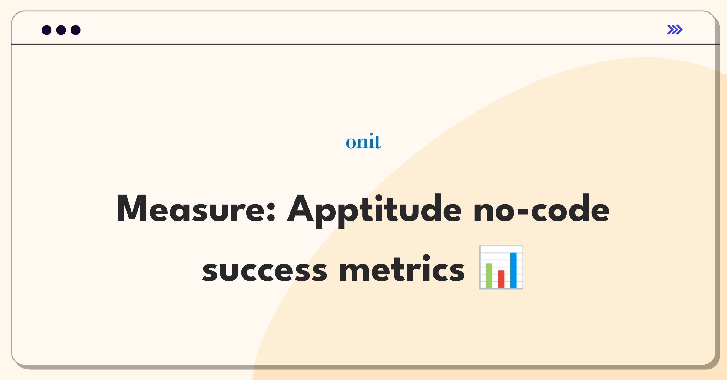 Product Management Success Metrics Question: Evaluating Onit's Apptitude no-code platform performance