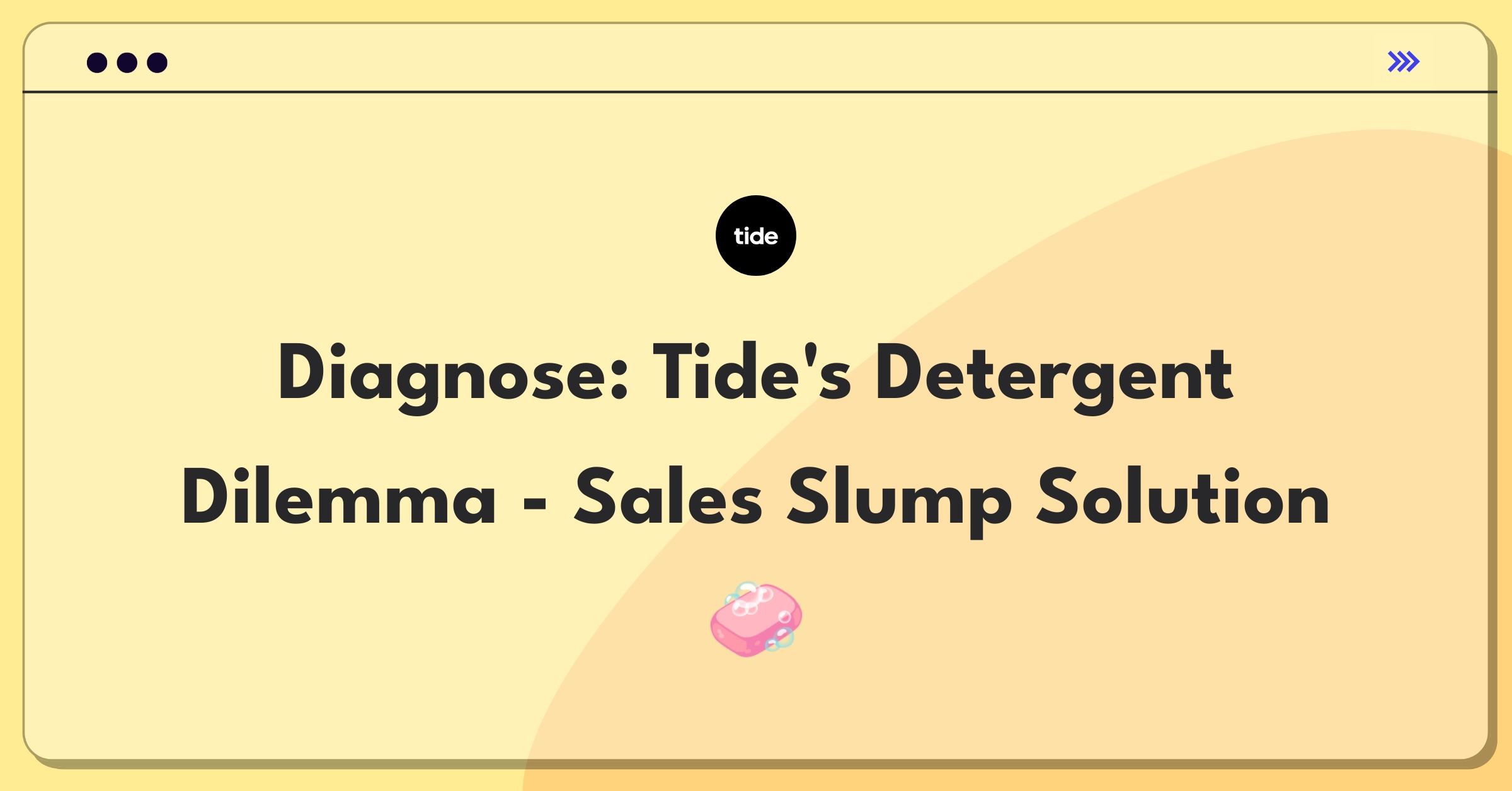 Product Management Root Cause Analysis Question: Investigating Tide liquid detergent sales volume decrease