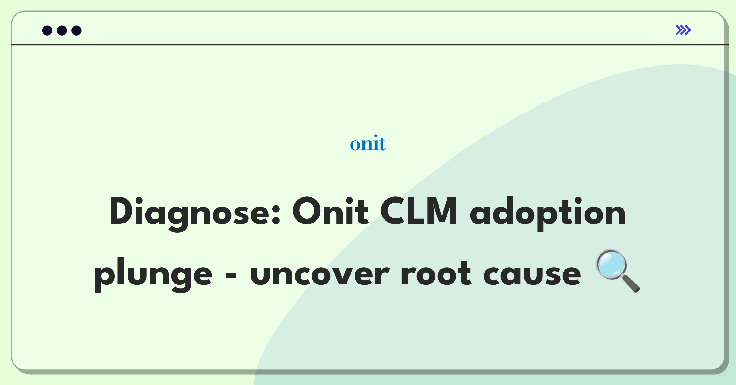 Product Management Root Cause Analysis Question: Investigating CLM solution adoption decline for enterprise software