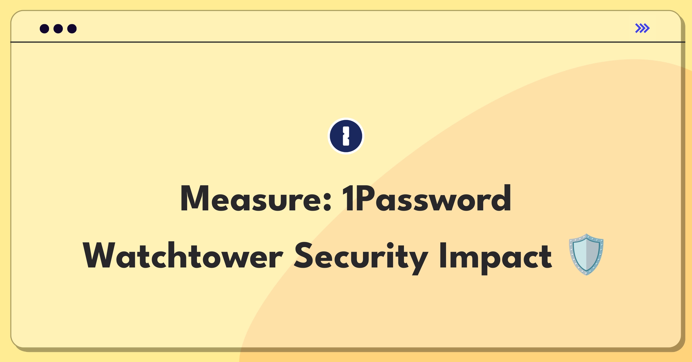 Product Management Success Metrics Question: Evaluating 1Password's Watchtower security monitoring tool effectiveness