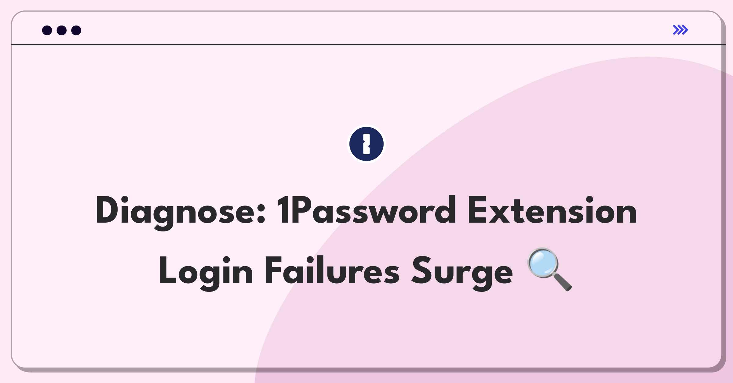 Product Management Root Cause Analysis Question: Investigating sudden spike in 1Password browser extension login failures