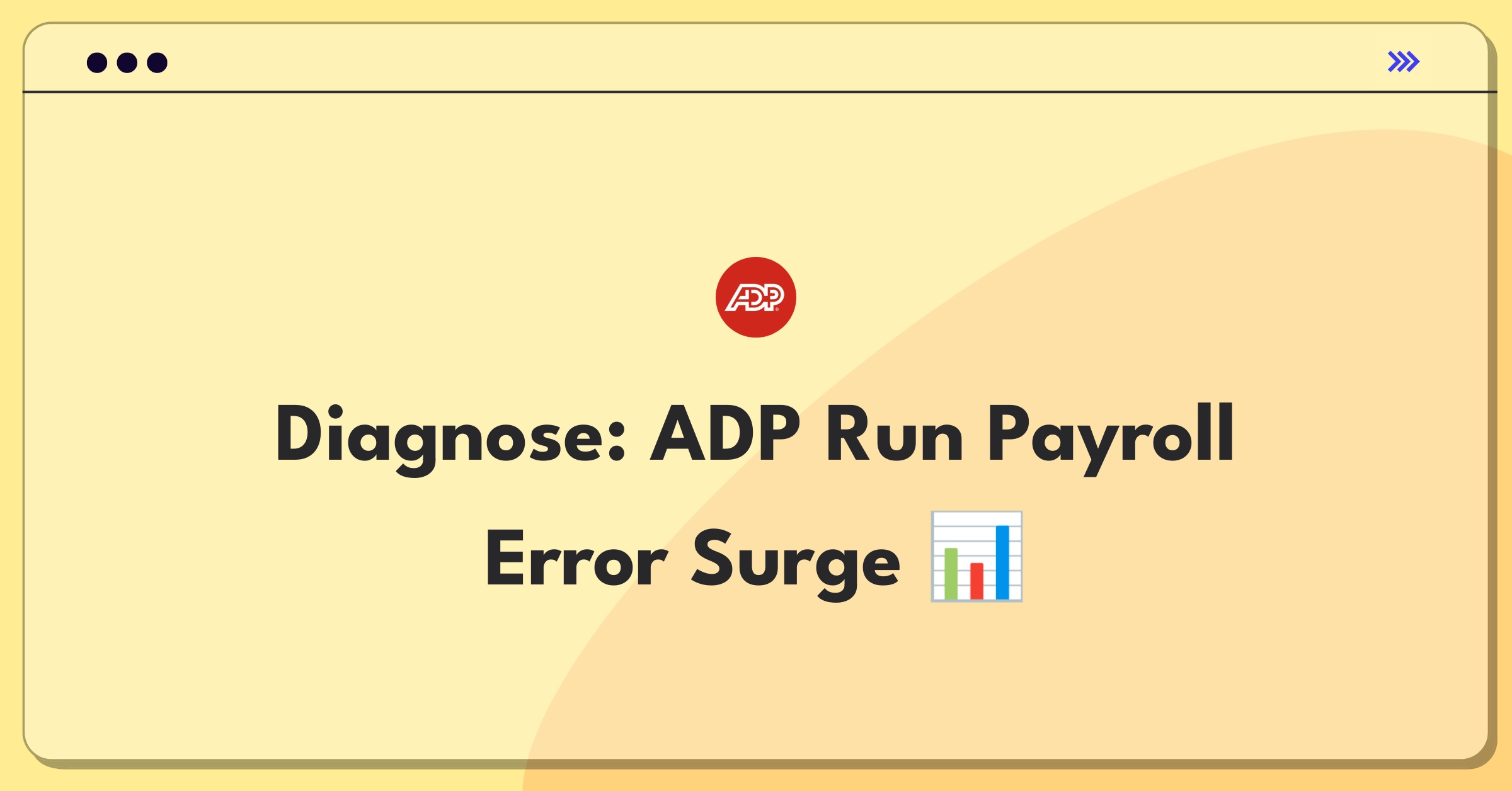 Product Management Root Cause Analysis Question: Investigating sudden increase in ADP Run payroll processing errors