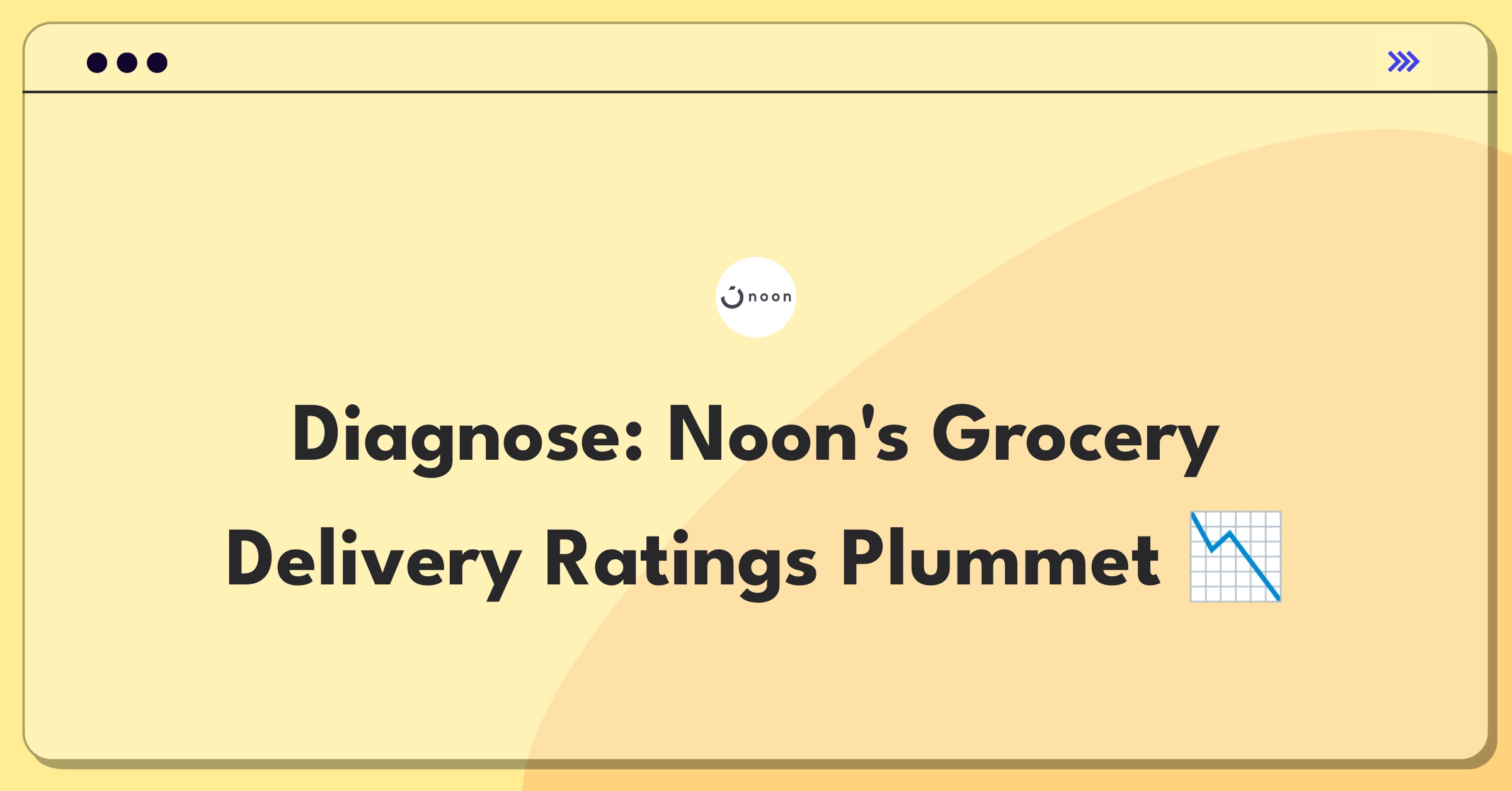 Product Management Root Cause Analysis Question: Investigating declining customer ratings for Noon's grocery delivery service