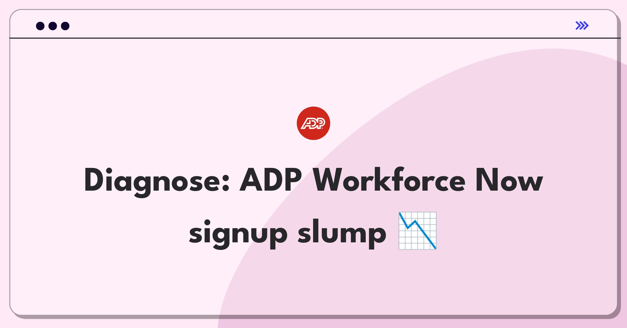 Product Management Root Cause Analysis Question: Investigating ADP Workforce Now's declining client signups