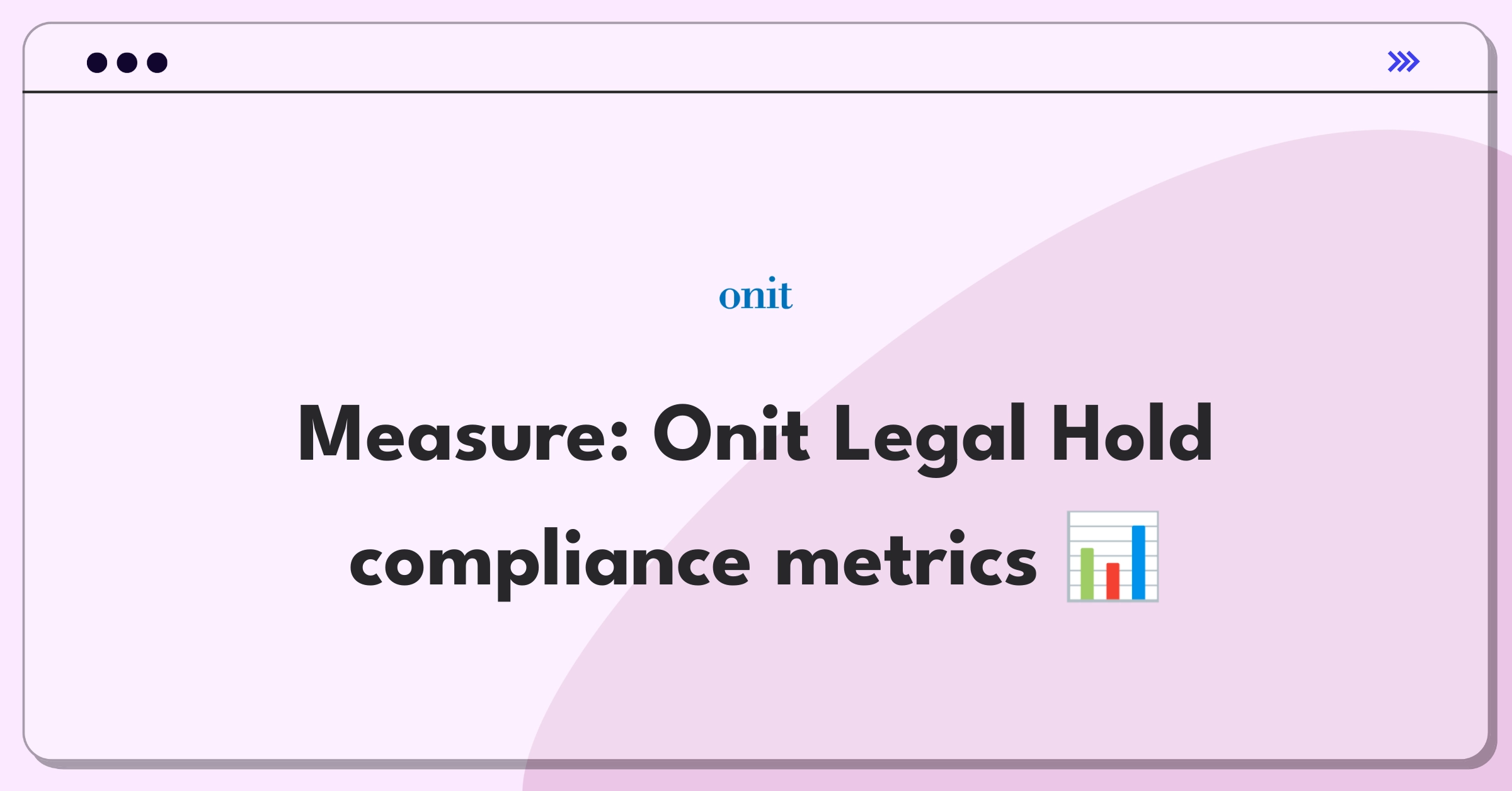 Product Management Analytics Question: Defining success metrics for Onit's Legal Hold software