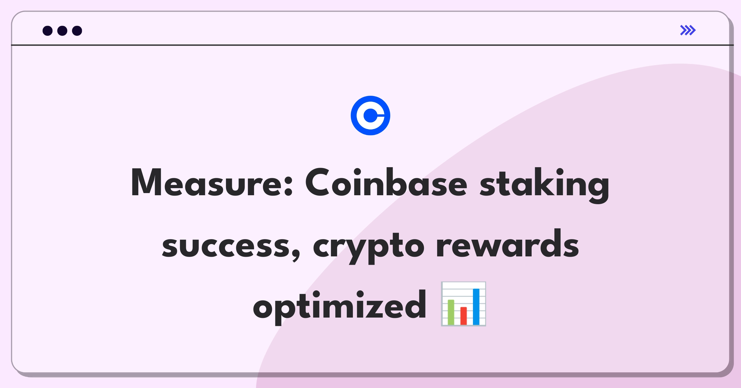 Product Management Success Metrics Question: Evaluating Coinbase's cryptocurrency staking service performance