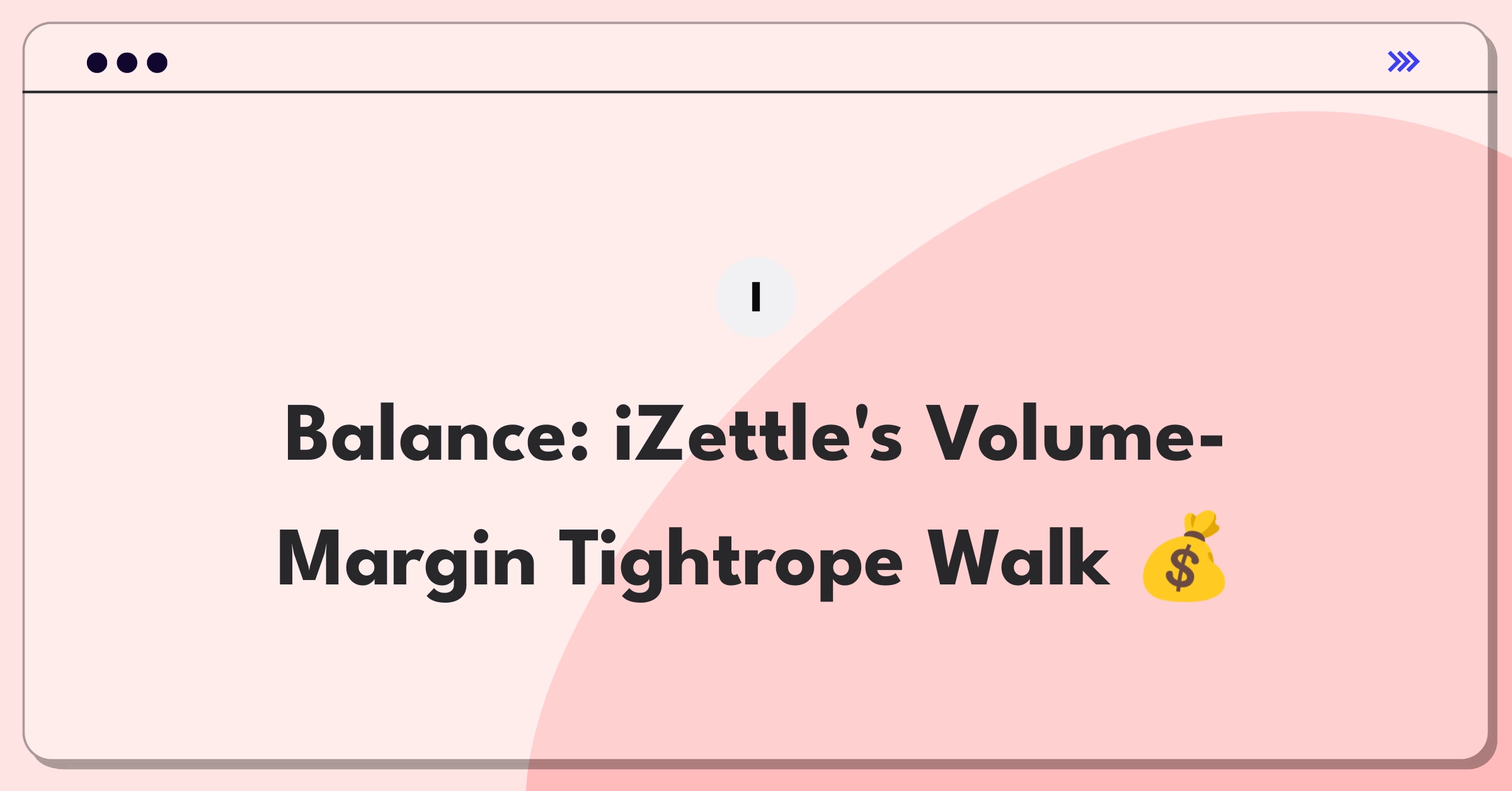 Product Management Trade-off Question: iZettle transaction volume versus profit margins strategic decision