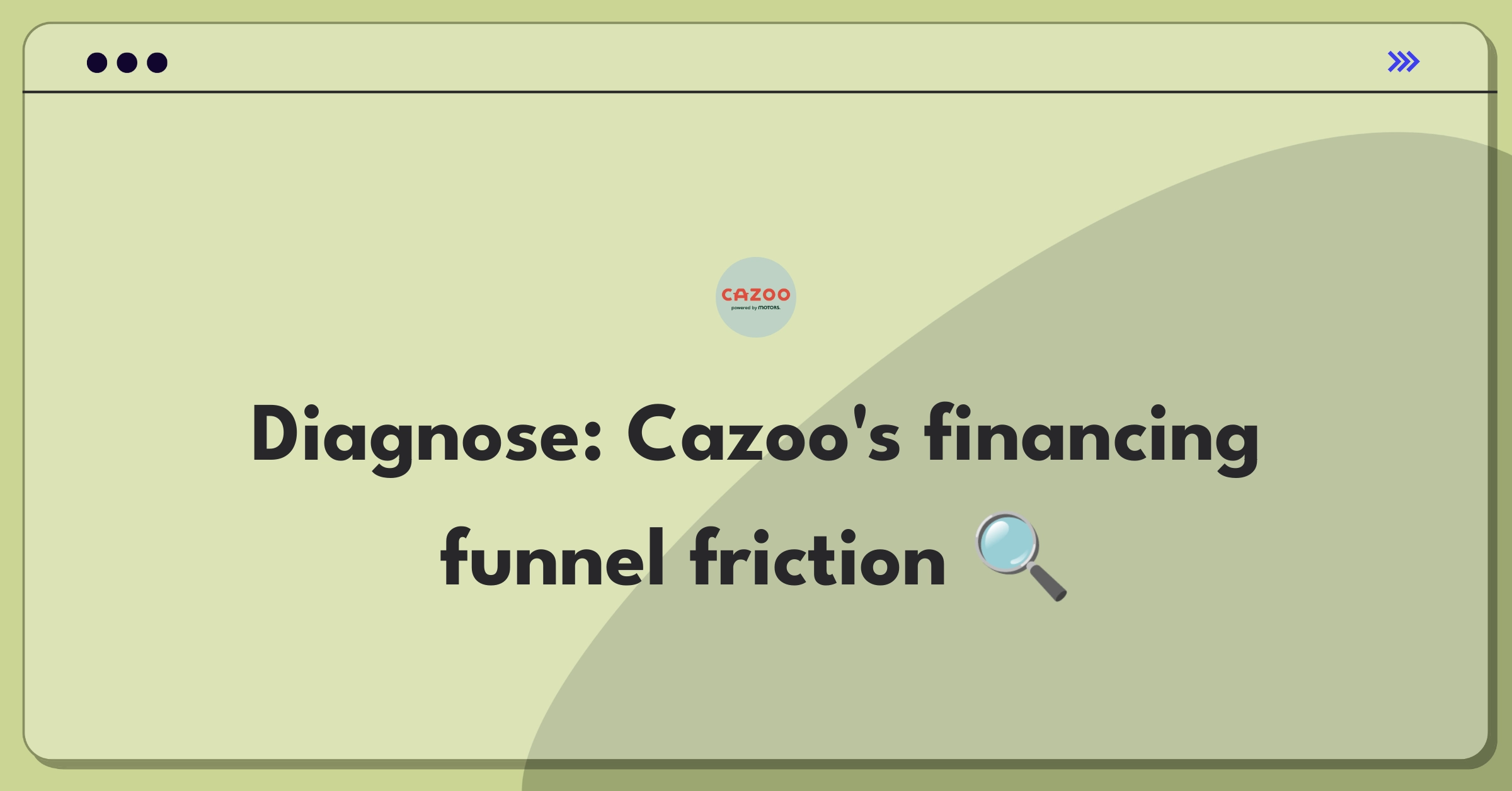 Product Management Root Cause Analysis Question: Investigating Cazoo's car financing conversion rate decline