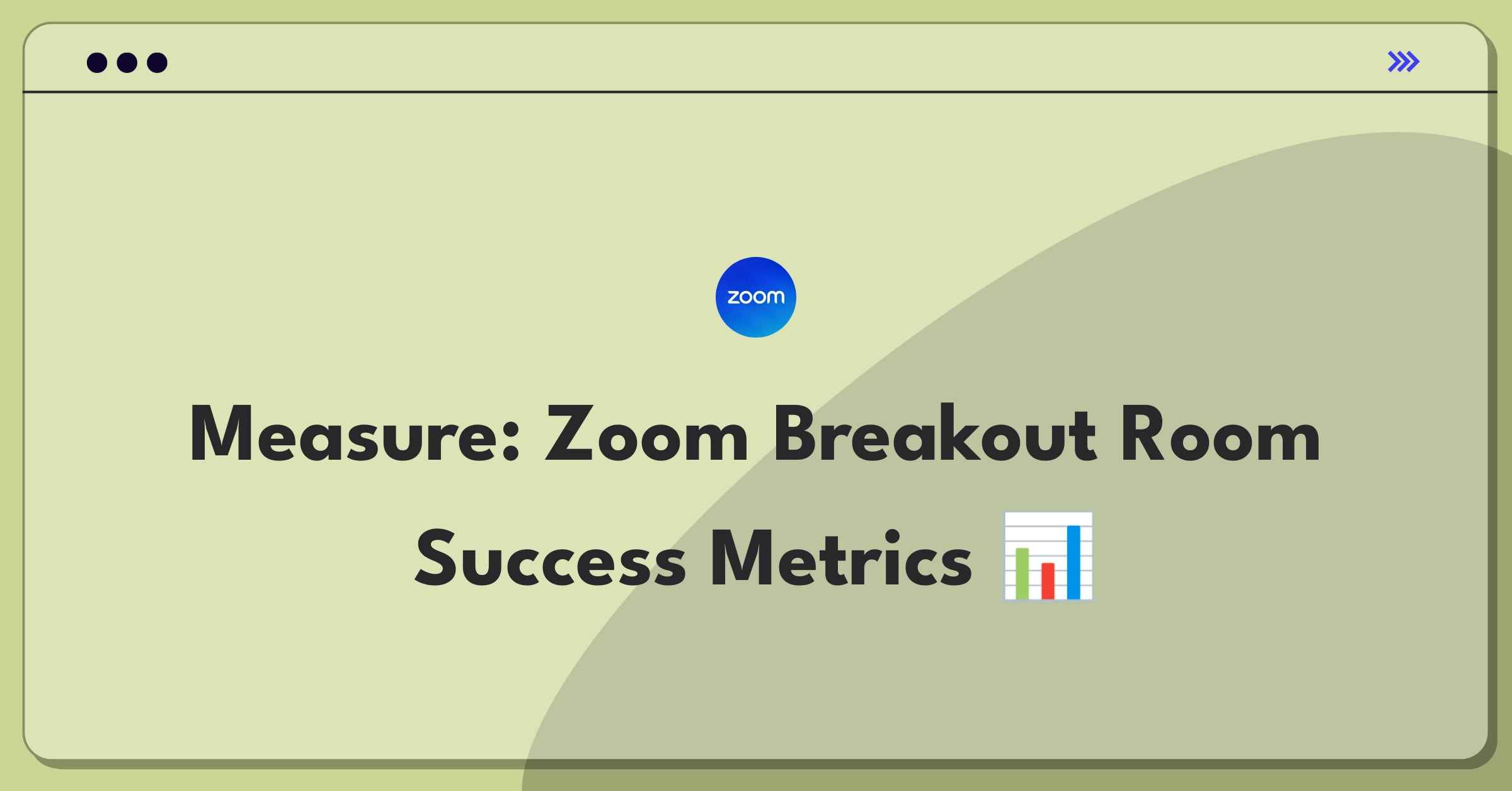 Product Management Success Metrics Question: Evaluating Zoom's breakout rooms feature effectiveness