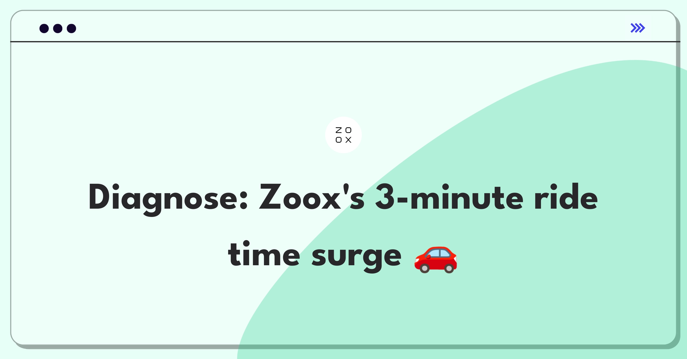 Product Management Root Cause Analysis Question: Investigating increased ride completion times for autonomous vehicles