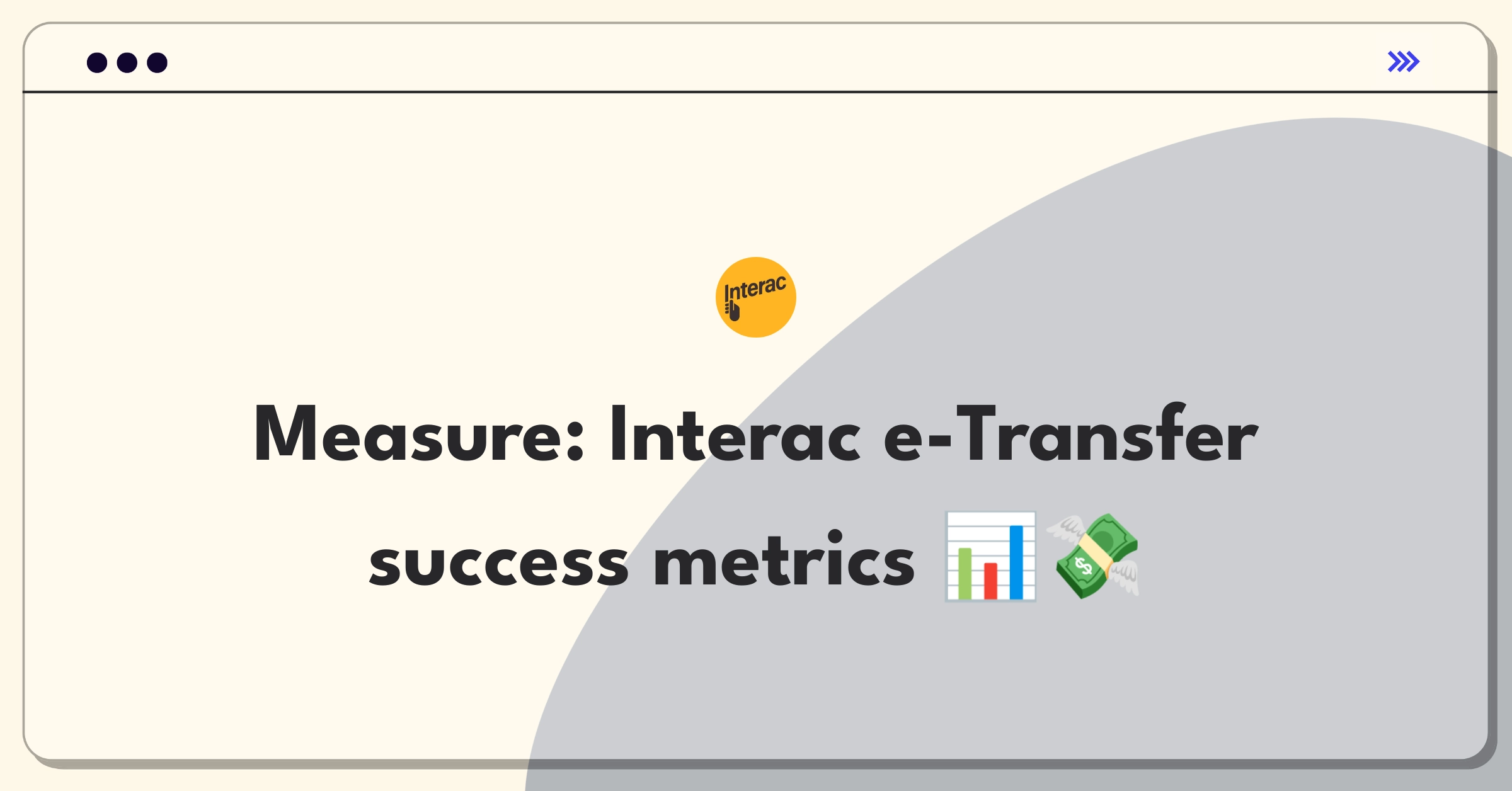 Product Management Analytics Question: Measuring success of Interac's e-Transfer service with key metrics