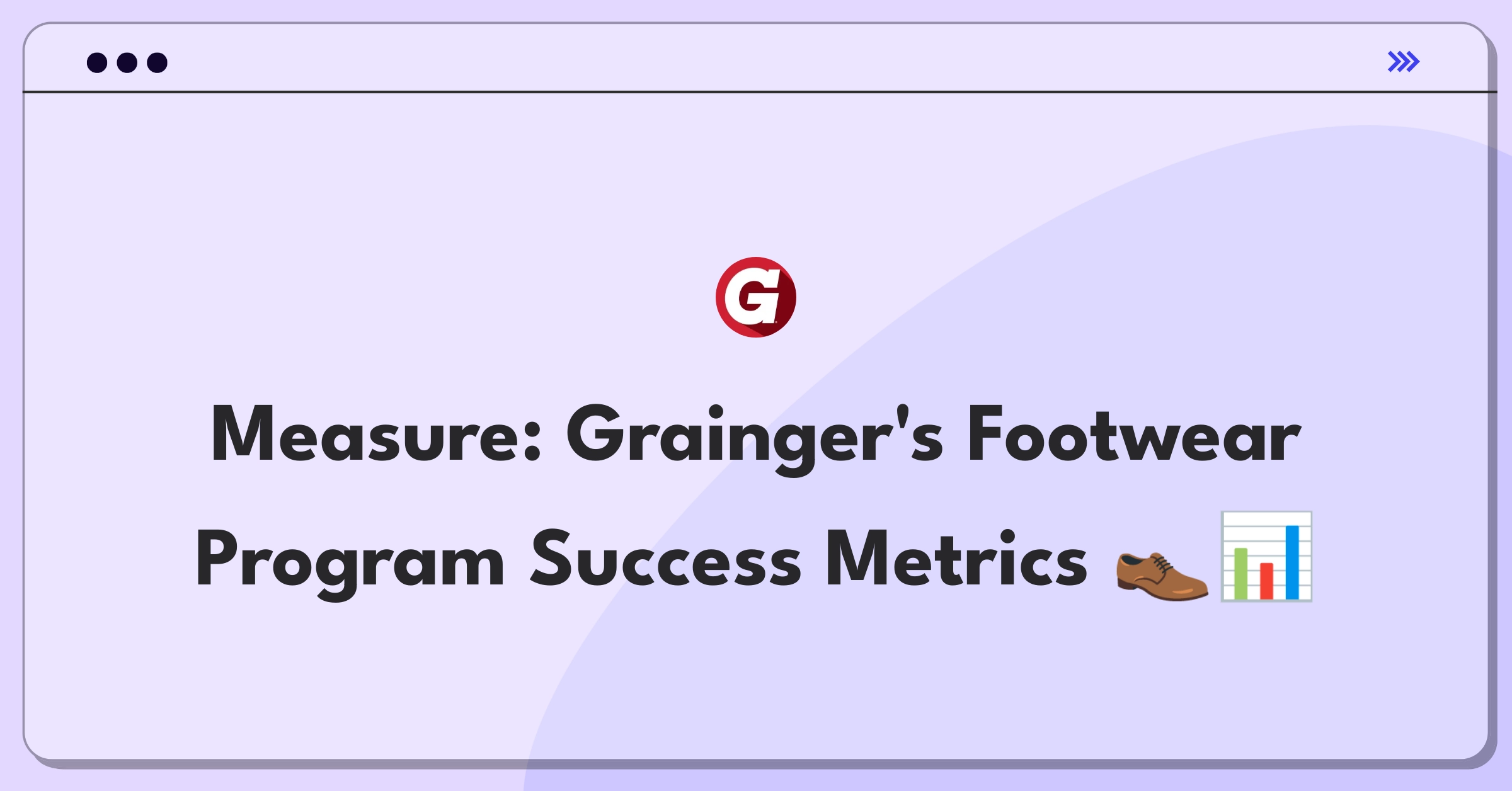 Product Management Analytics Question: Evaluating metrics for Grainger's Safety Footwear Program