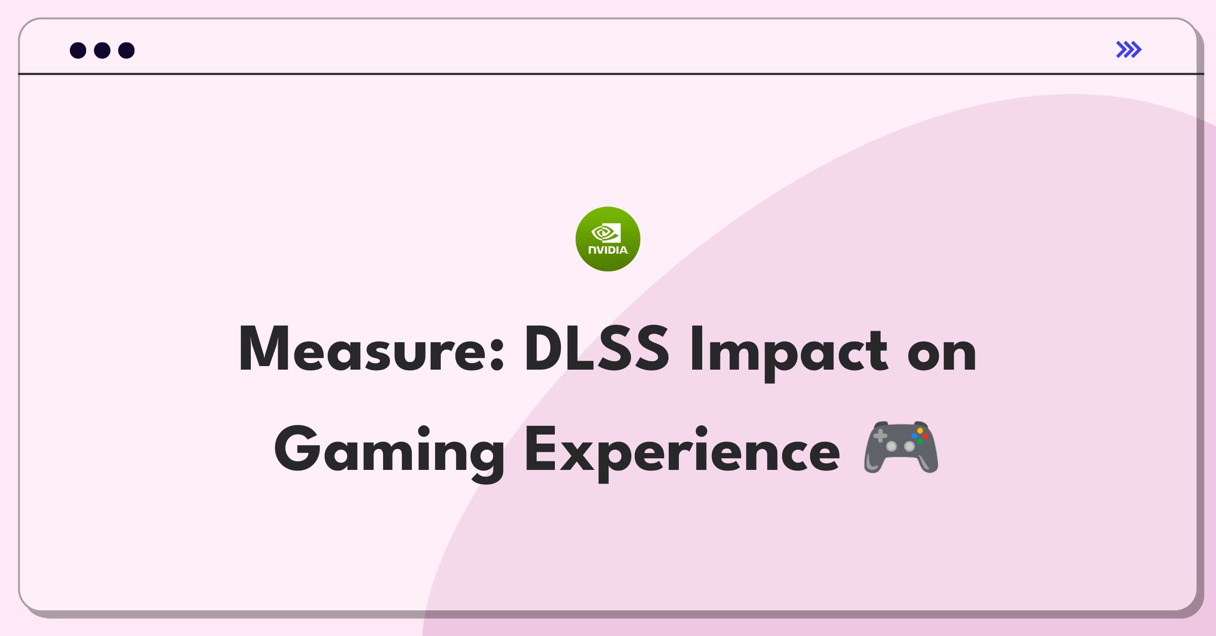 Product Management Analytics Question: Evaluating success metrics for NVIDIA's DLSS AI upscaling technology in gaming