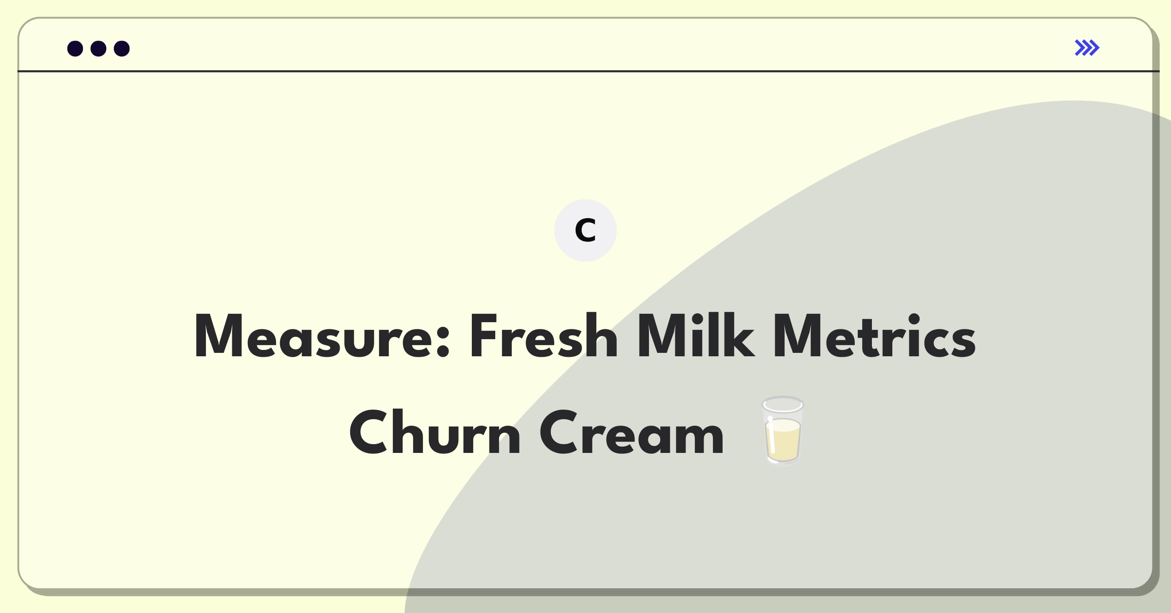 Product Management Metrics Question: Measuring success of fresh milk delivery service