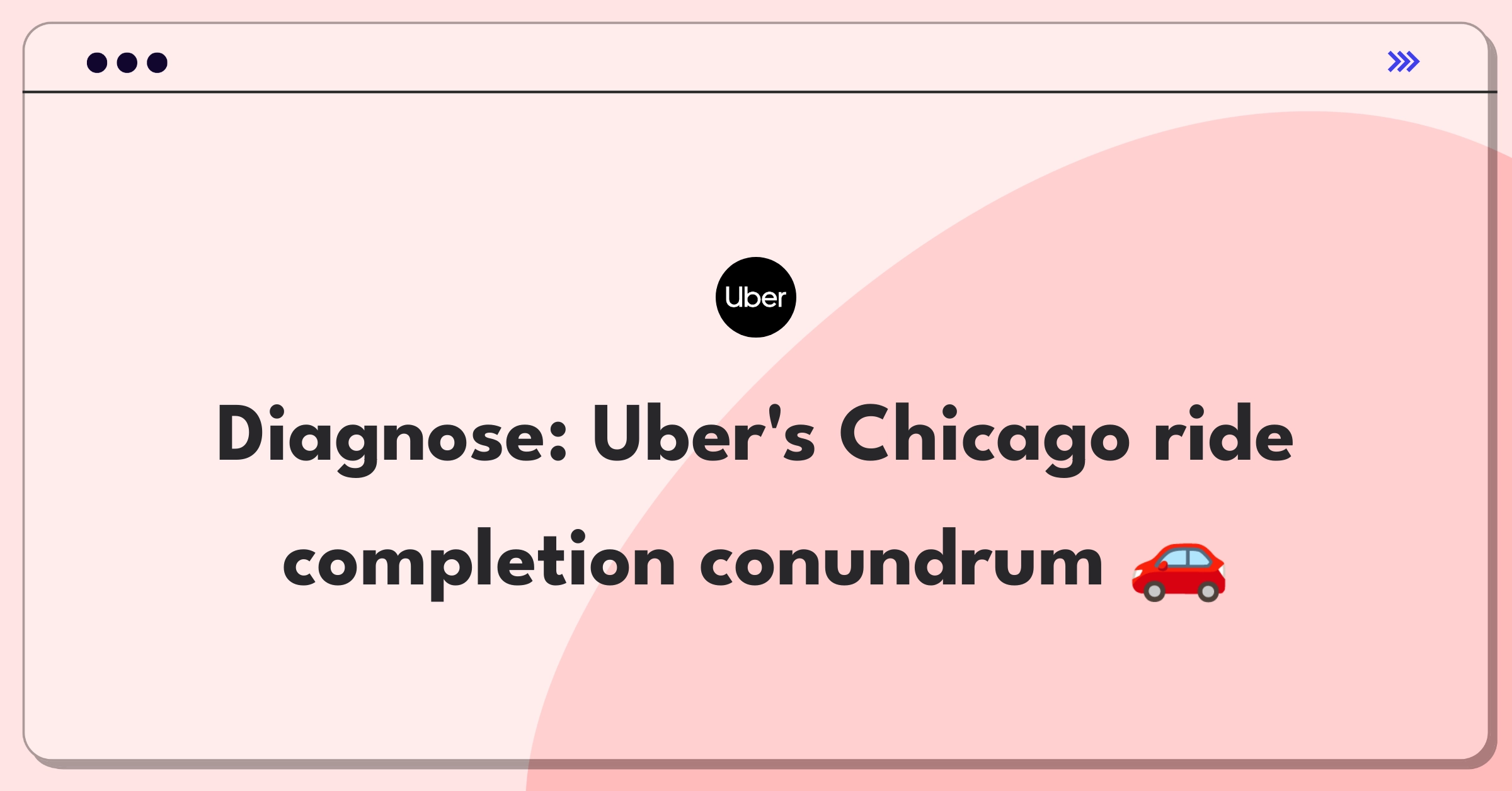 Product Management Root Cause Analysis Question: Uber ride completion rate decline in Chicago