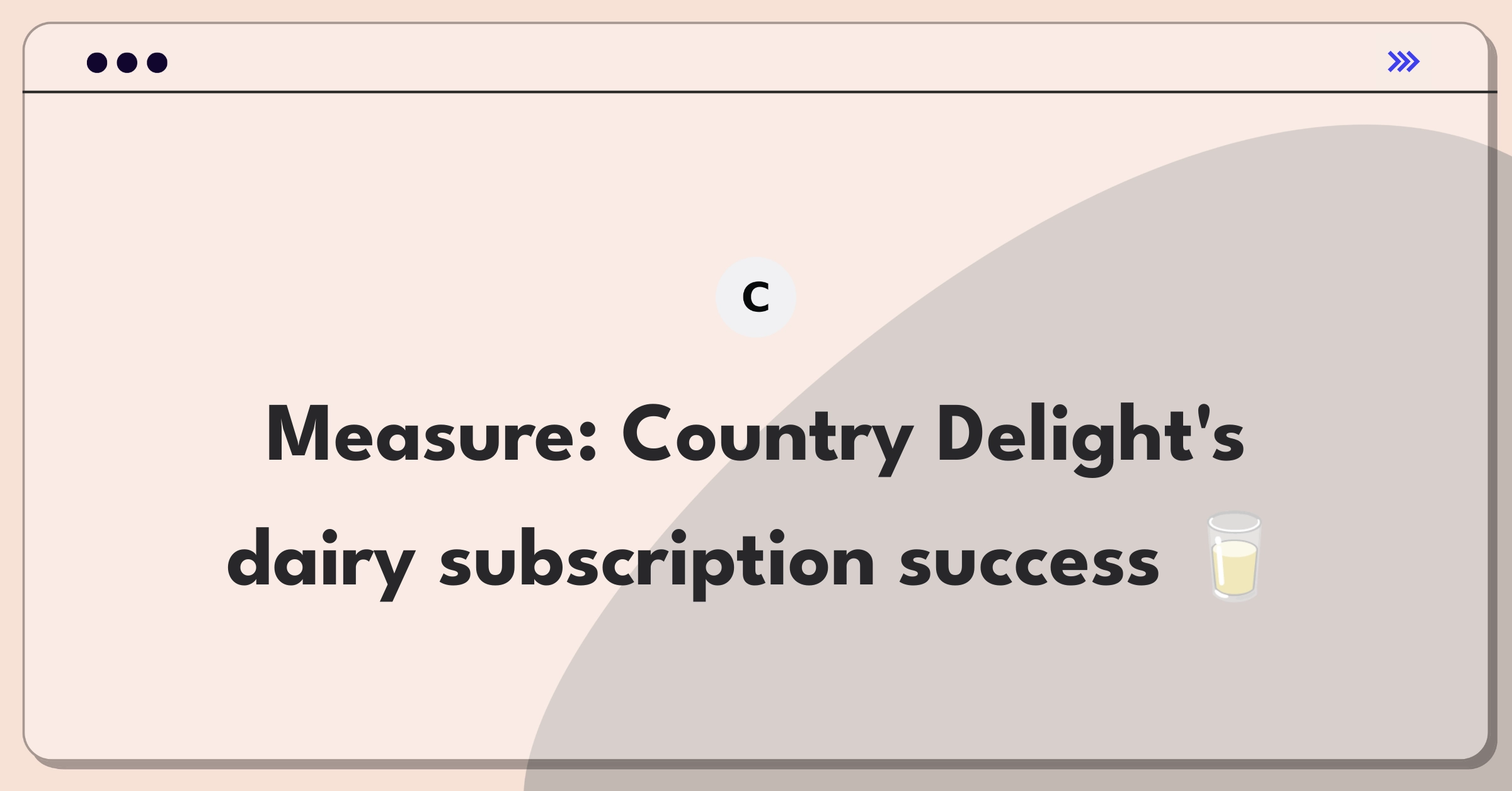 Product Management Success Metrics Question: Evaluating subscription-based dairy product offerings