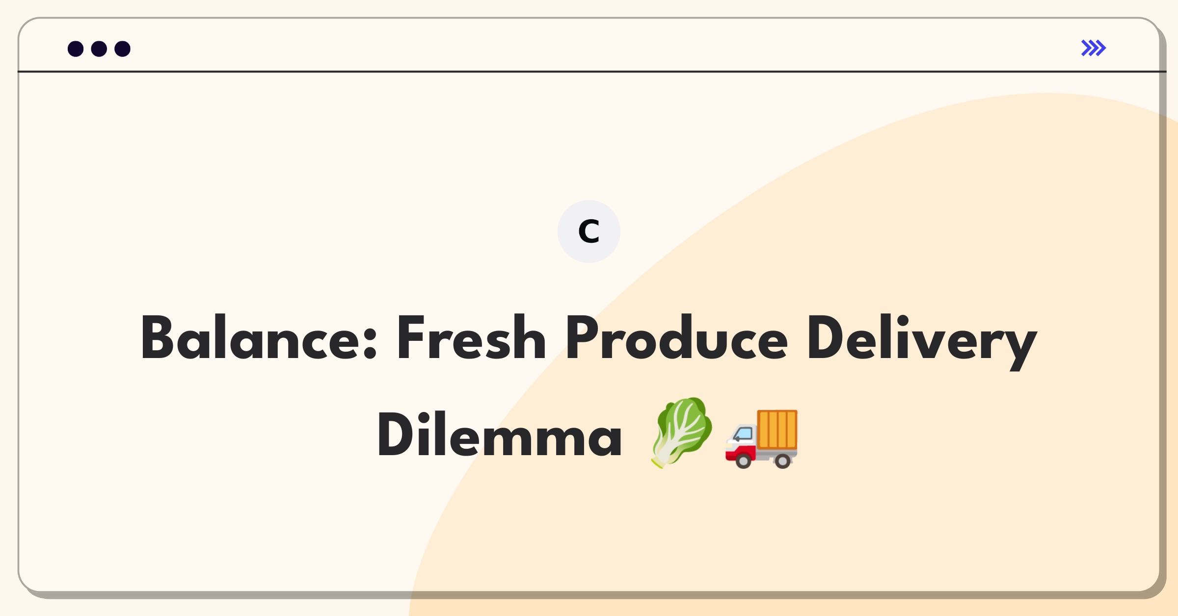 Product Management Trade-Off Question: Balancing freshness and costs in food delivery expansion