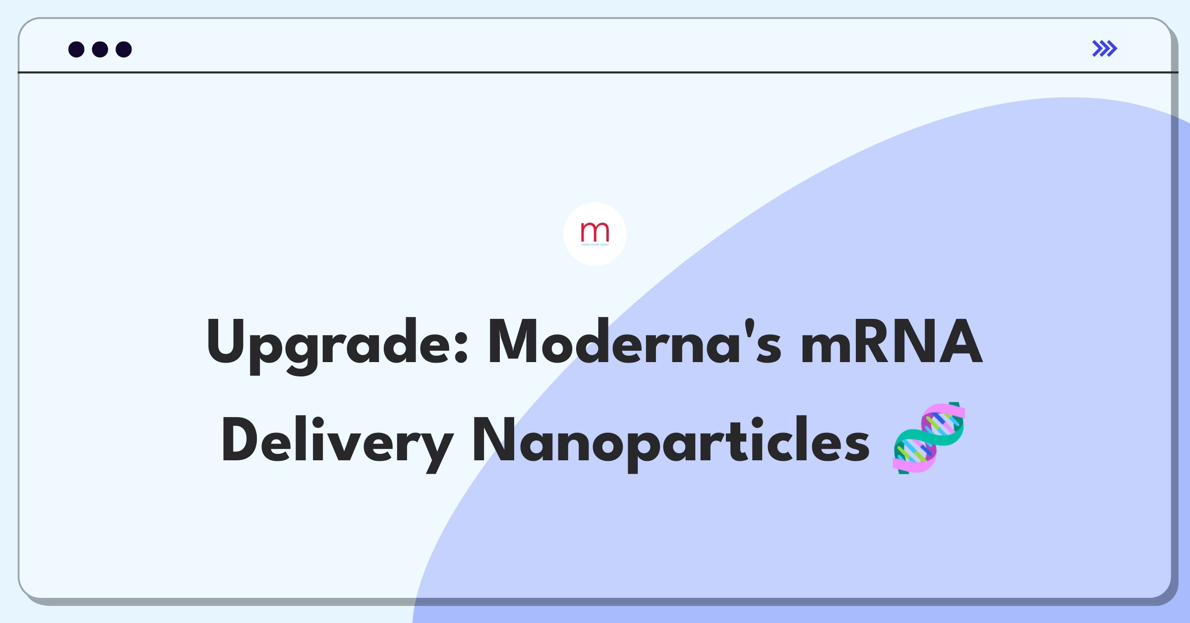 Product Management Improvement Question: Enhancing Moderna's lipid nanoparticle system for mRNA therapeutic delivery