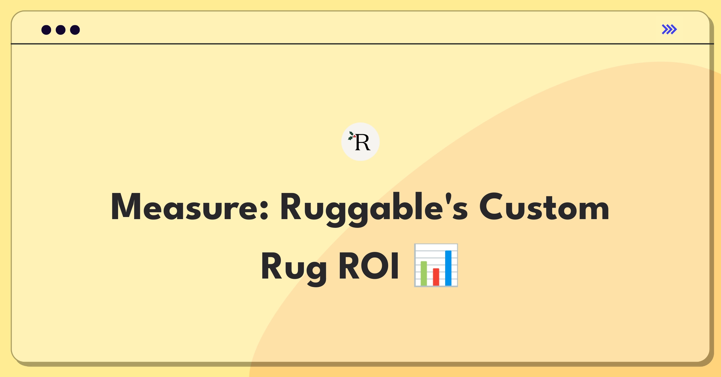 Product Management Analytics Question: Defining success metrics for Ruggable's customizable rug design feature